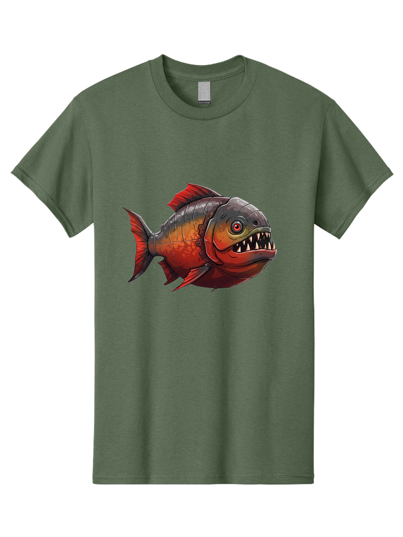 Piranha Men'S Graphic Tee, 100% Cotton, Comfortable Casual Summer Wear, Machine Washable, Vintage Camera, Old Camera, Antique Camera, Black Camera, Classic Photography, Photography Equipment, Nostalgic Device, Film Camera, Camera Art Baf360