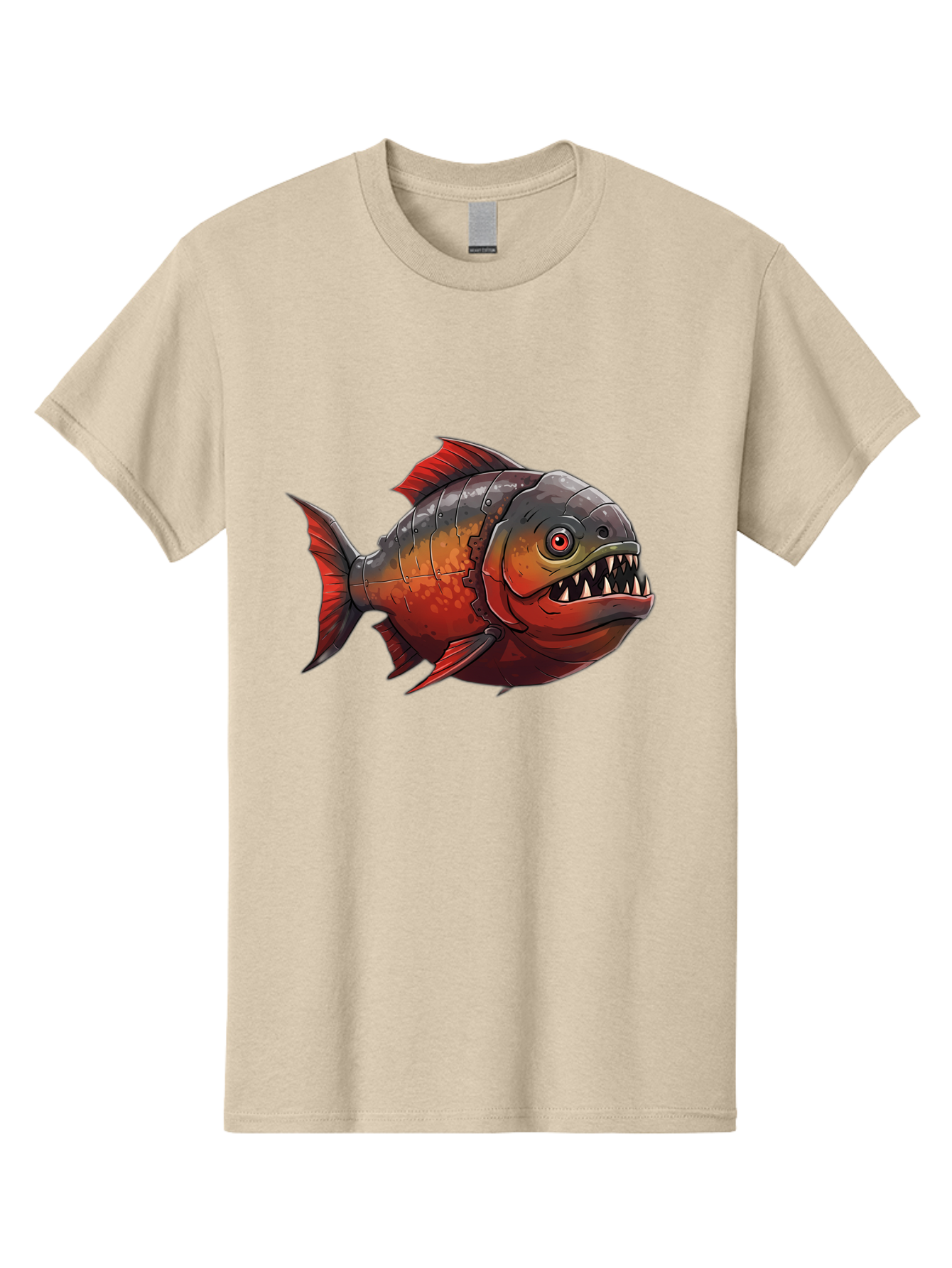 Piranha Men'S Graphic Tee, 100% Cotton, Comfortable Casual Summer Wear, Machine Washable, Vintage Camera, Old Camera, Antique Camera, Black Camera, Classic Photography, Photography Equipment, Nostalgic Device, Film Camera, Camera Art Baf360