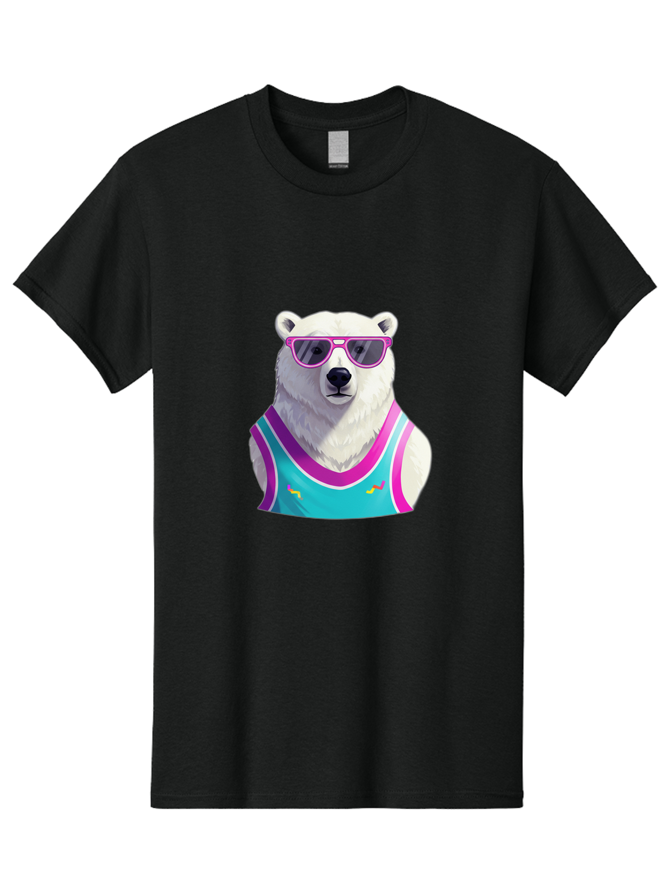 Polar-Bear-1 Men'S Graphic Tee, 100% Cotton, Comfortable Casual Summer Wear, Machine Washable, Vintage Camera, Old Camera, Antique Camera, Black Camera, Classic Photography, Photography Equipment, Nostalgic Device, Film Camera, Camera Art Baf362