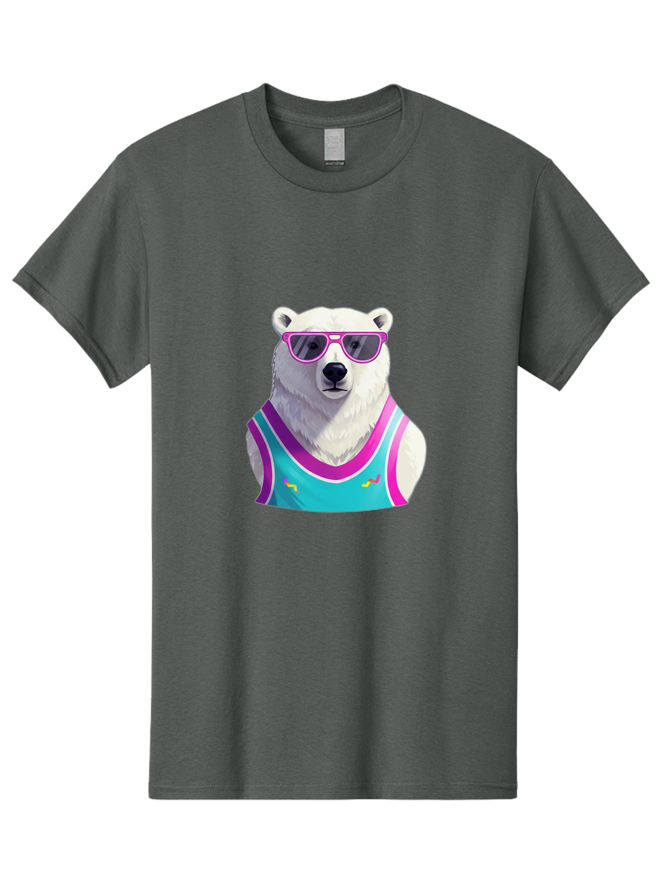 Polar-Bear-1 Men'S Graphic Tee, 100% Cotton, Comfortable Casual Summer Wear, Machine Washable, Vintage Camera, Old Camera, Antique Camera, Black Camera, Classic Photography, Photography Equipment, Nostalgic Device, Film Camera, Camera Art Baf362