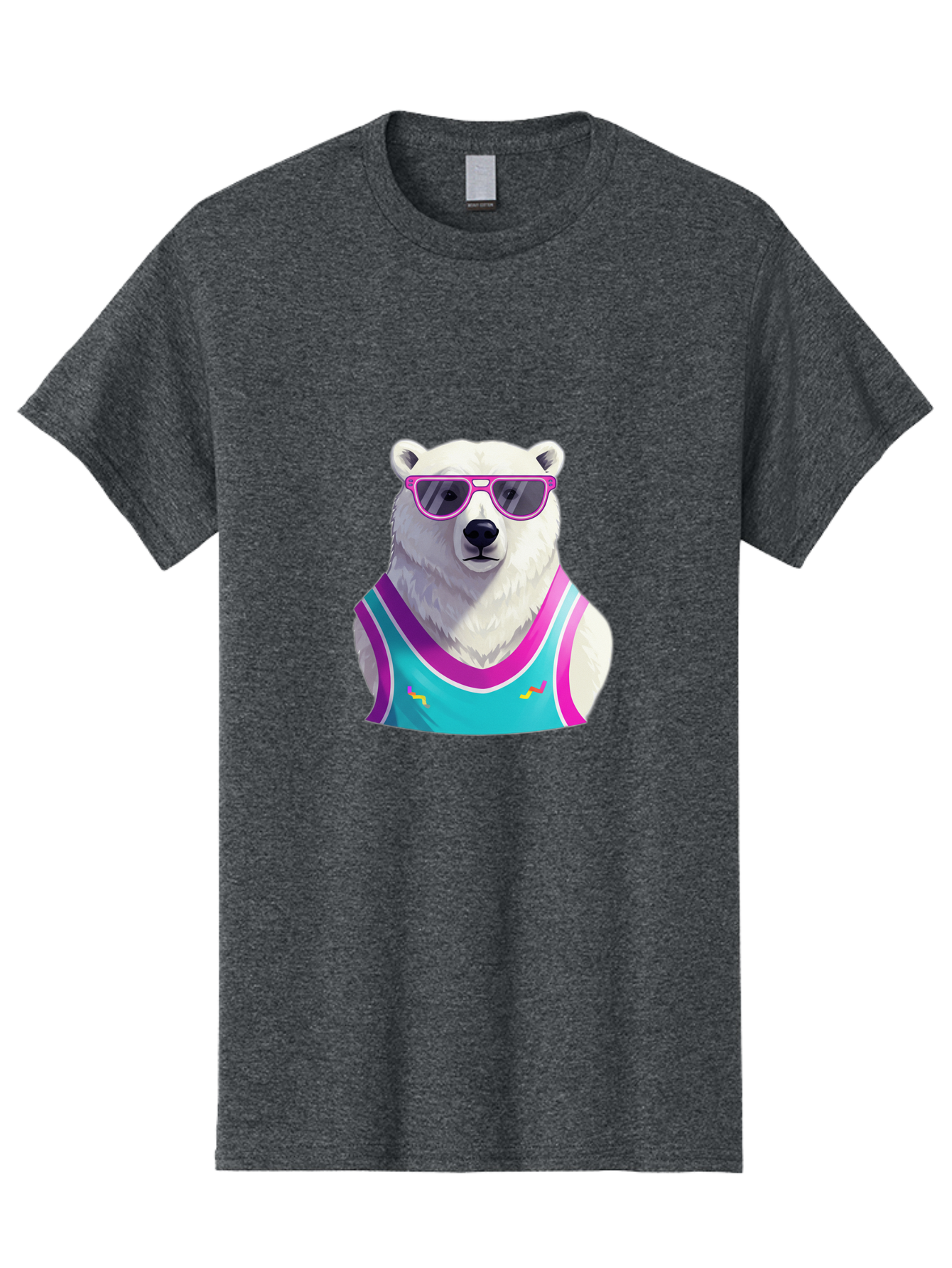 Polar-Bear-1 Men'S Graphic Tee, 100% Cotton, Comfortable Casual Summer Wear, Machine Washable, Vintage Camera, Old Camera, Antique Camera, Black Camera, Classic Photography, Photography Equipment, Nostalgic Device, Film Camera, Camera Art Baf362