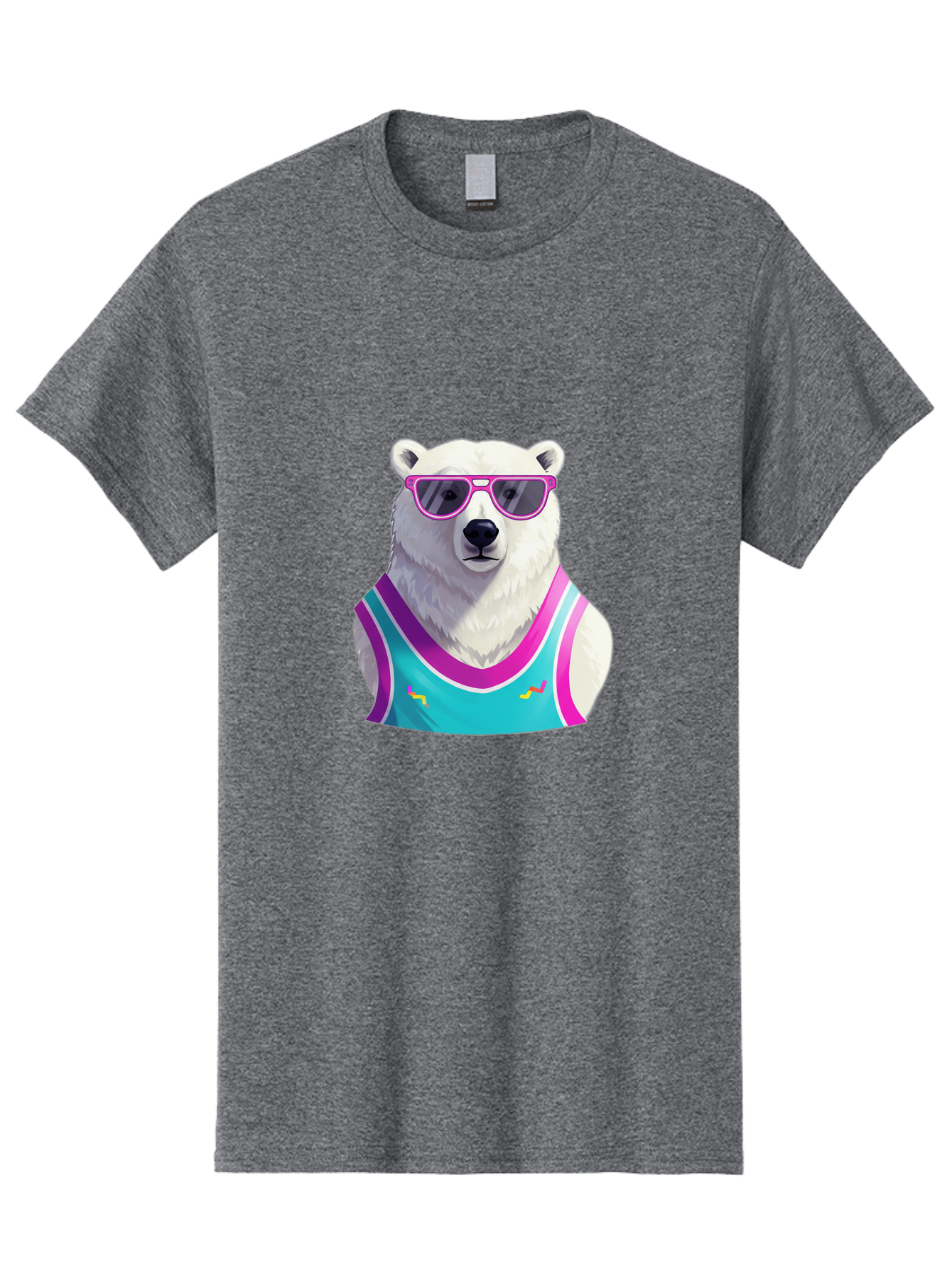 Polar-Bear-1 Men'S Graphic Tee, 100% Cotton, Comfortable Casual Summer Wear, Machine Washable, Vintage Camera, Old Camera, Antique Camera, Black Camera, Classic Photography, Photography Equipment, Nostalgic Device, Film Camera, Camera Art Baf362