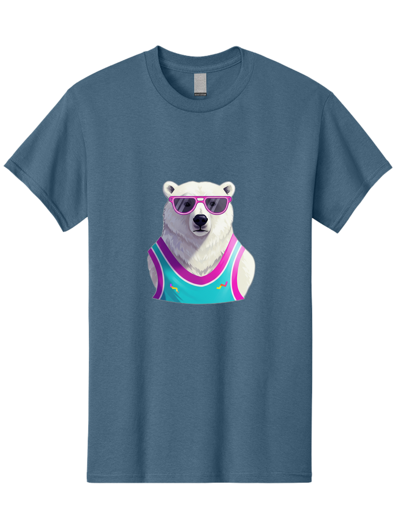 Polar-Bear-1 Men'S Graphic Tee, 100% Cotton, Comfortable Casual Summer Wear, Machine Washable, Vintage Camera, Old Camera, Antique Camera, Black Camera, Classic Photography, Photography Equipment, Nostalgic Device, Film Camera, Camera Art Baf362