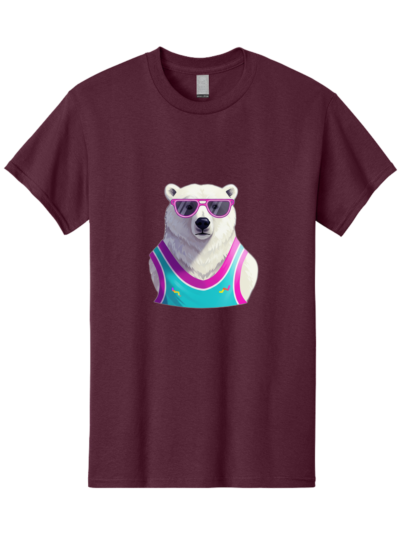 Polar-Bear-1 Men'S Graphic Tee, 100% Cotton, Comfortable Casual Summer Wear, Machine Washable, Vintage Camera, Old Camera, Antique Camera, Black Camera, Classic Photography, Photography Equipment, Nostalgic Device, Film Camera, Camera Art Baf362