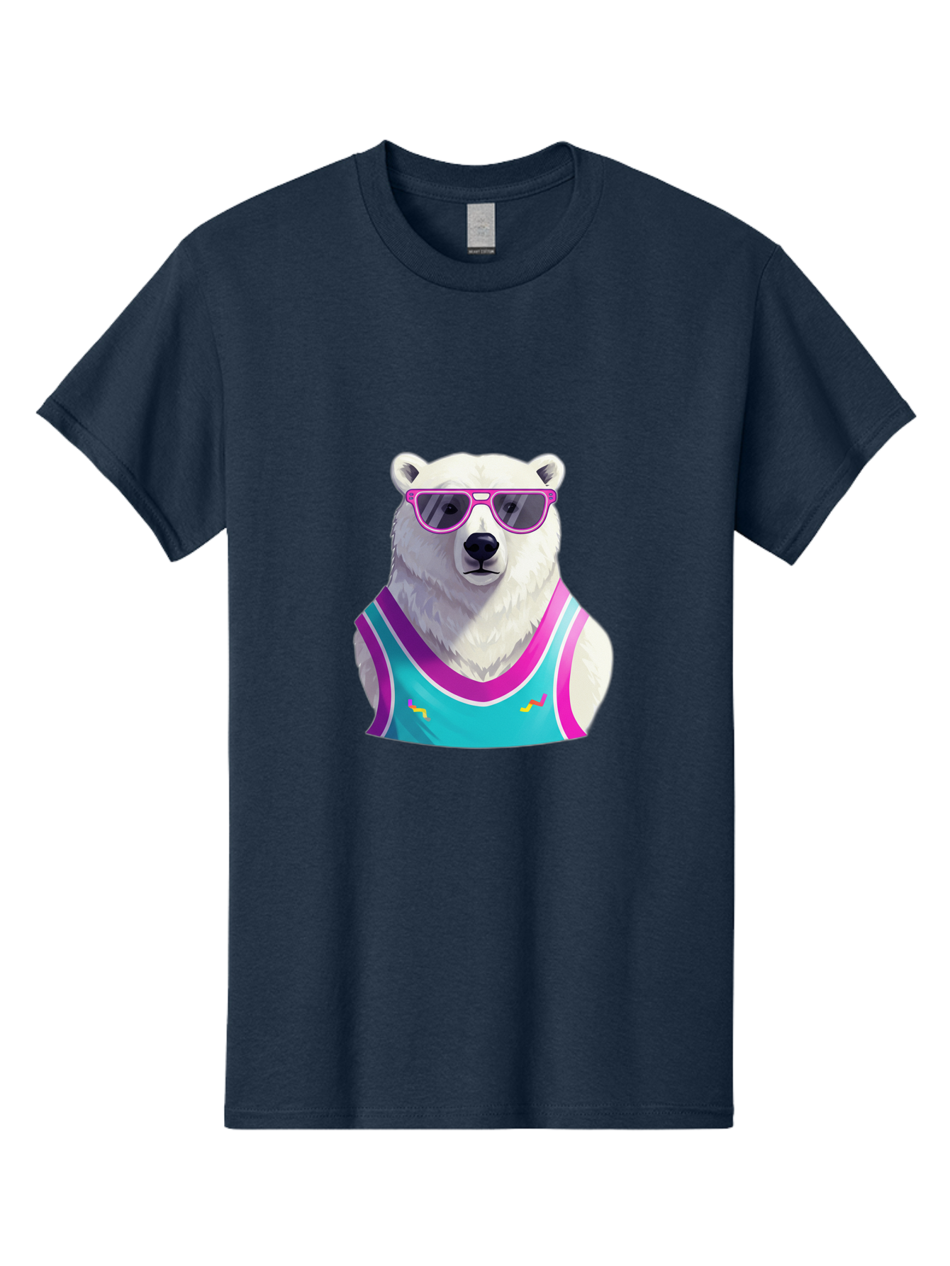 Polar-Bear-1 Men'S Graphic Tee, 100% Cotton, Comfortable Casual Summer Wear, Machine Washable, Vintage Camera, Old Camera, Antique Camera, Black Camera, Classic Photography, Photography Equipment, Nostalgic Device, Film Camera, Camera Art Baf362