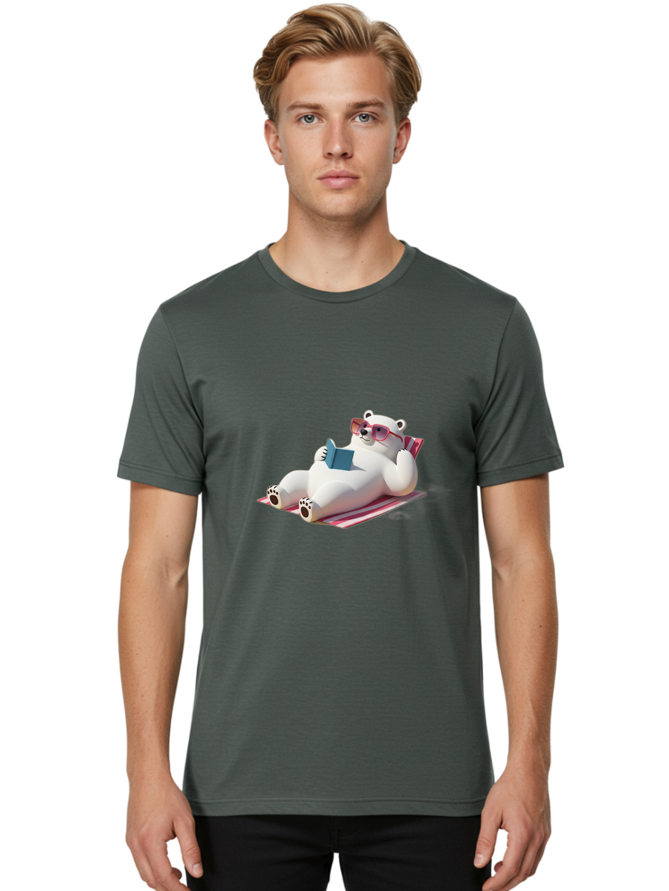 Polar-Bear-11 Men'S Graphic Tee, 100% Cotton, Comfortable Casual Summer Wear, Machine Washable, Vintage Camera, Old Camera, Antique Camera, Black Camera, Classic Photography, Photography Equipment, Nostalgic Device, Film Camera, Camera Art Baf364