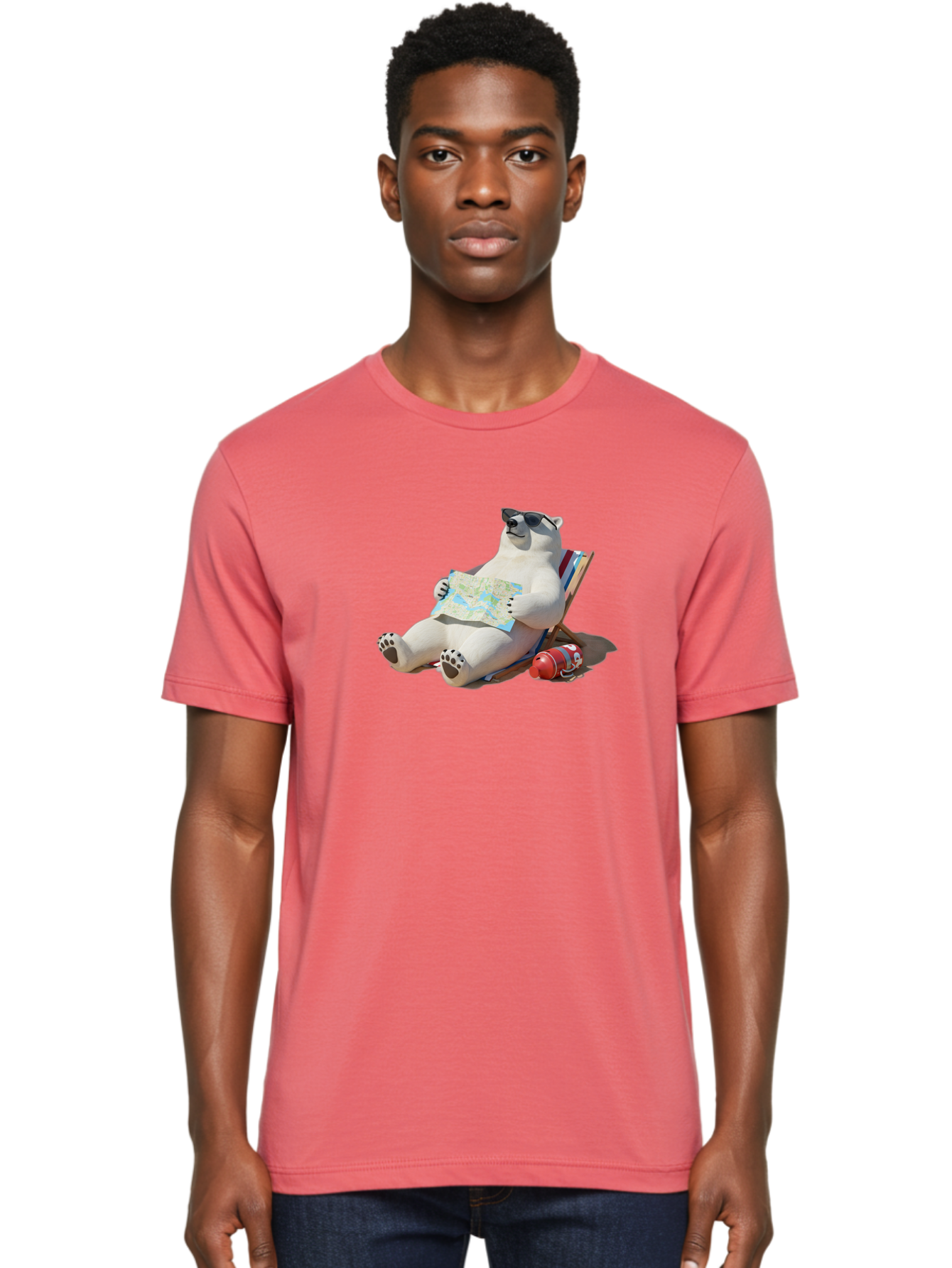 Polar-Bear-13 Men'S Graphic Tee, 100% Cotton, Comfortable Casual Summer Wear, Machine Washable, Vintage Camera, Old Camera, Antique Camera, Black Camera, Classic Photography, Photography Equipment, Nostalgic Device, Film Camera, Camera Art Baf366