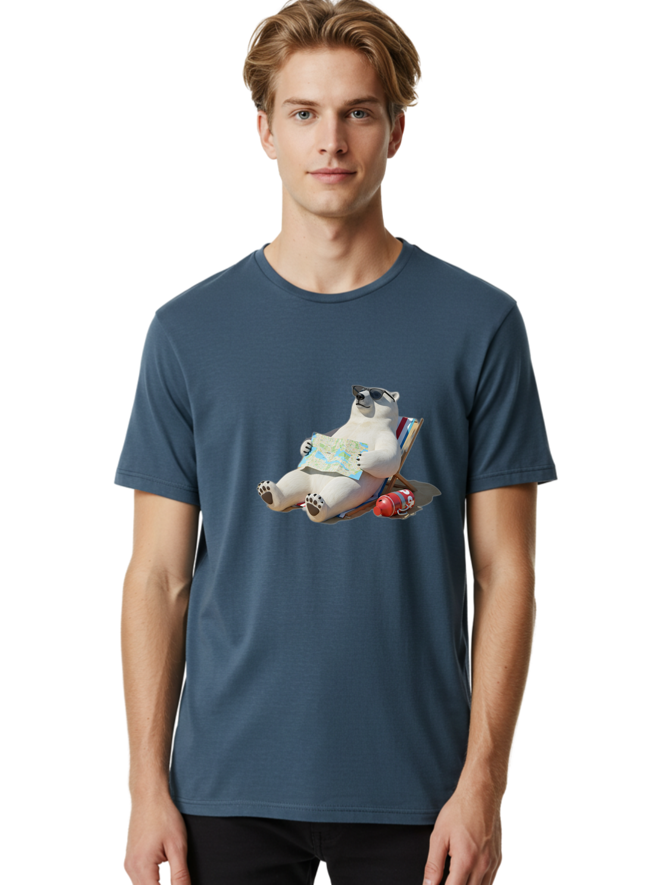 Polar-Bear-13 Men'S Graphic Tee, 100% Cotton, Comfortable Casual Summer Wear, Machine Washable, Vintage Camera, Old Camera, Antique Camera, Black Camera, Classic Photography, Photography Equipment, Nostalgic Device, Film Camera, Camera Art Baf366