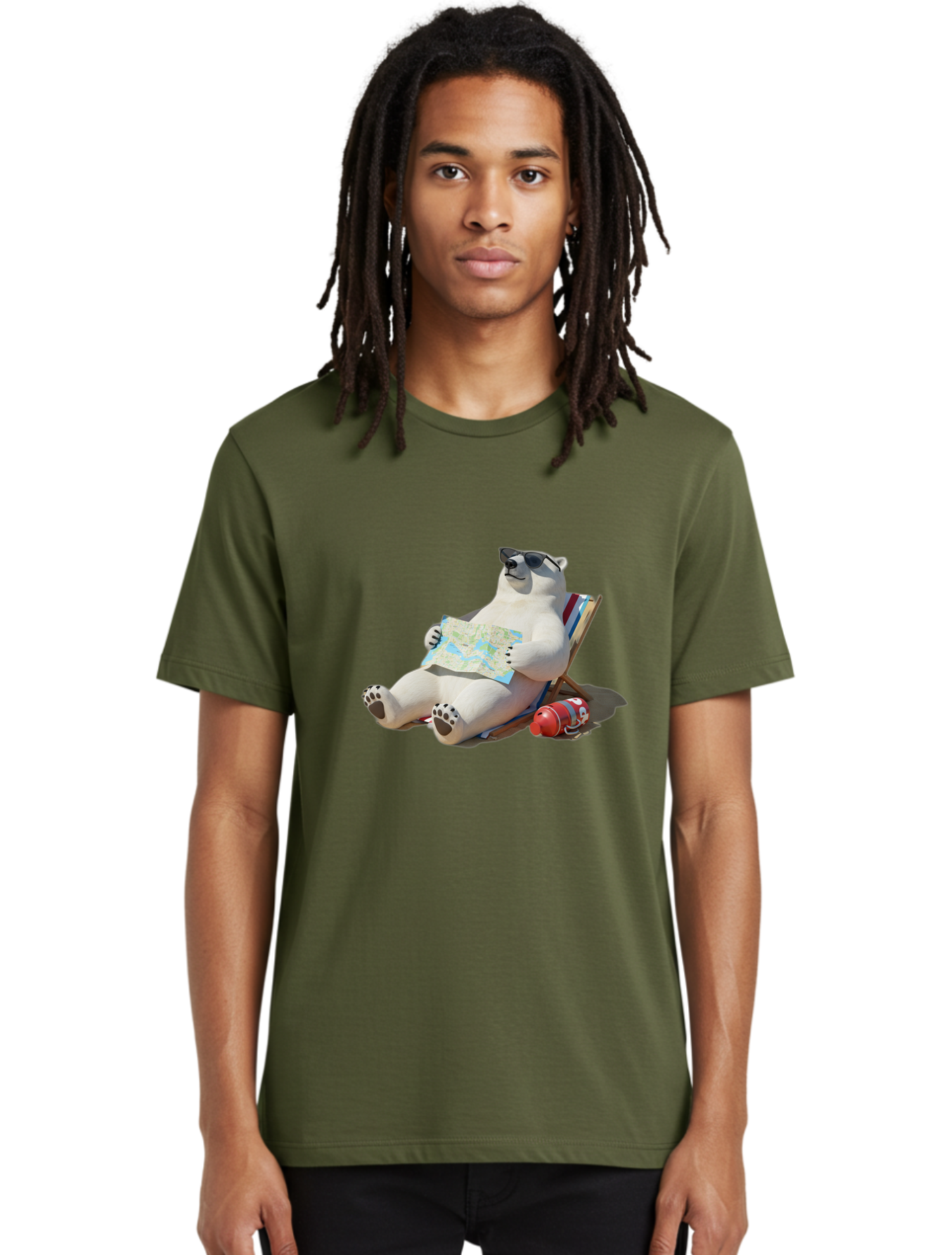 Polar-Bear-13 Men'S Graphic Tee, 100% Cotton, Comfortable Casual Summer Wear, Machine Washable, Vintage Camera, Old Camera, Antique Camera, Black Camera, Classic Photography, Photography Equipment, Nostalgic Device, Film Camera, Camera Art Baf366