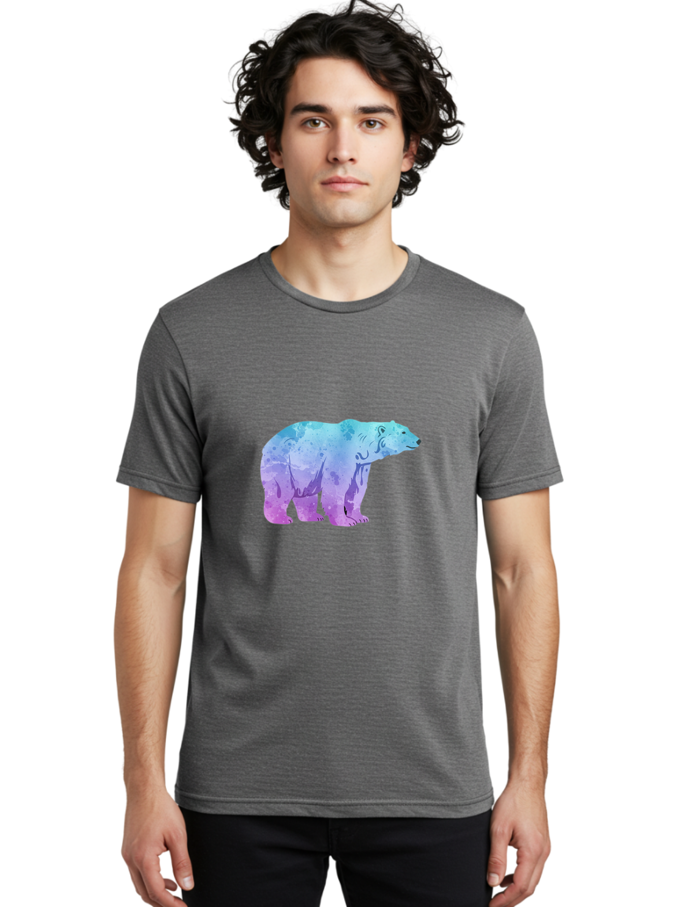 Polar-Bear-14 Men'S Graphic Tee, 100% Cotton, Comfortable Casual Summer Wear, Machine Washable, Vintage Camera, Old Camera, Antique Camera, Black Camera, Classic Photography, Photography Equipment, Nostalgic Device, Film Camera, Camera Art Baf367