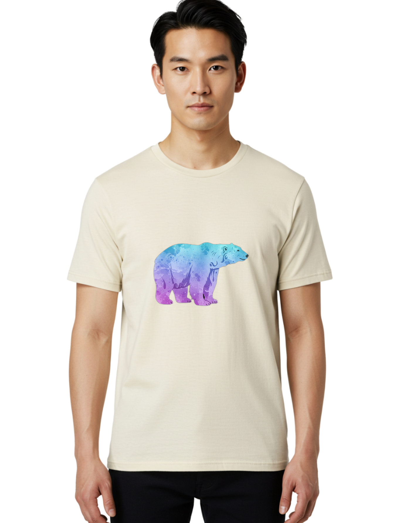 Polar-Bear-14 Men'S Graphic Tee, 100% Cotton, Comfortable Casual Summer Wear, Machine Washable, Vintage Camera, Old Camera, Antique Camera, Black Camera, Classic Photography, Photography Equipment, Nostalgic Device, Film Camera, Camera Art Baf367