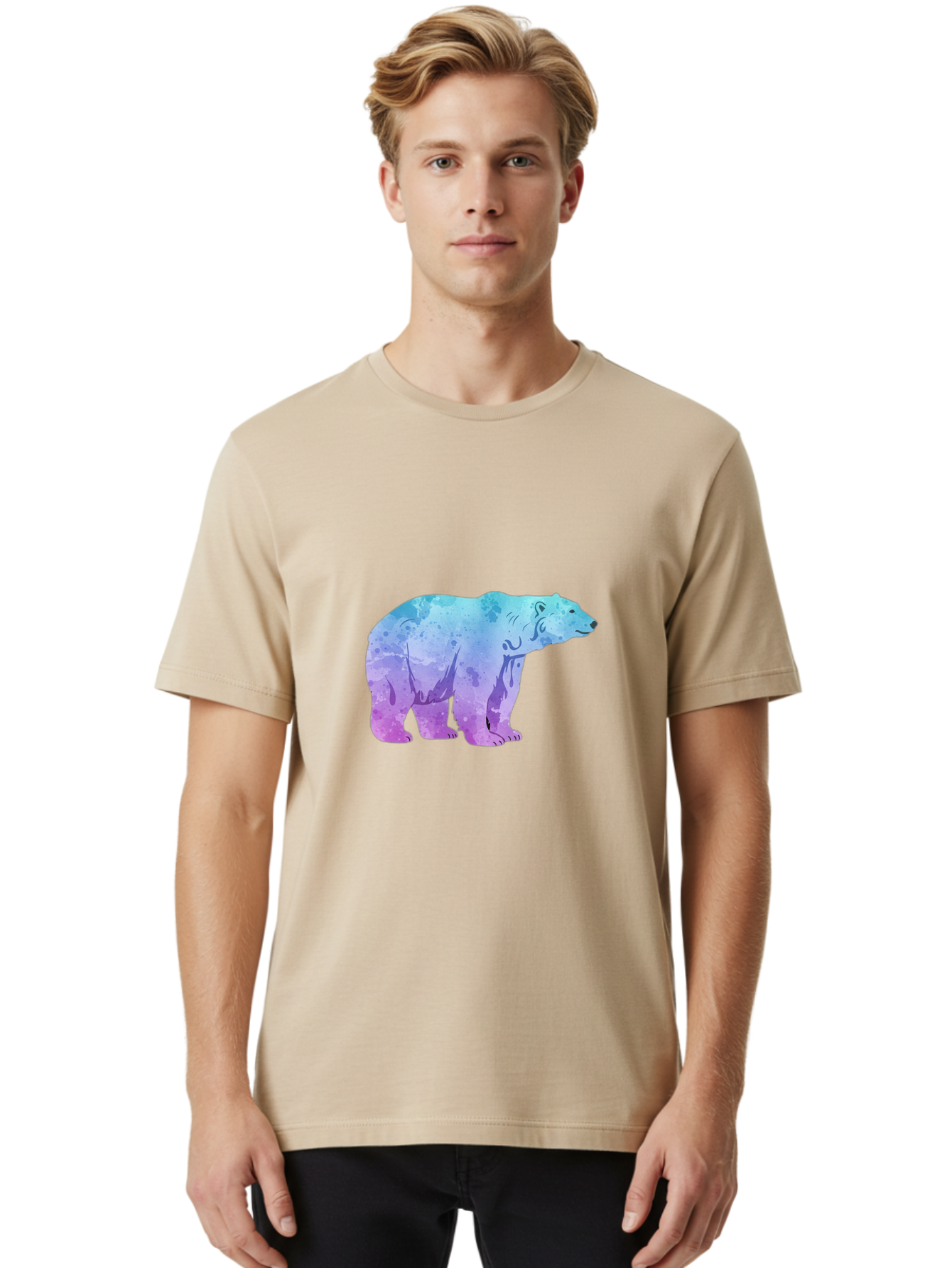 Polar-Bear-14 Men'S Graphic Tee, 100% Cotton, Comfortable Casual Summer Wear, Machine Washable, Vintage Camera, Old Camera, Antique Camera, Black Camera, Classic Photography, Photography Equipment, Nostalgic Device, Film Camera, Camera Art Baf367