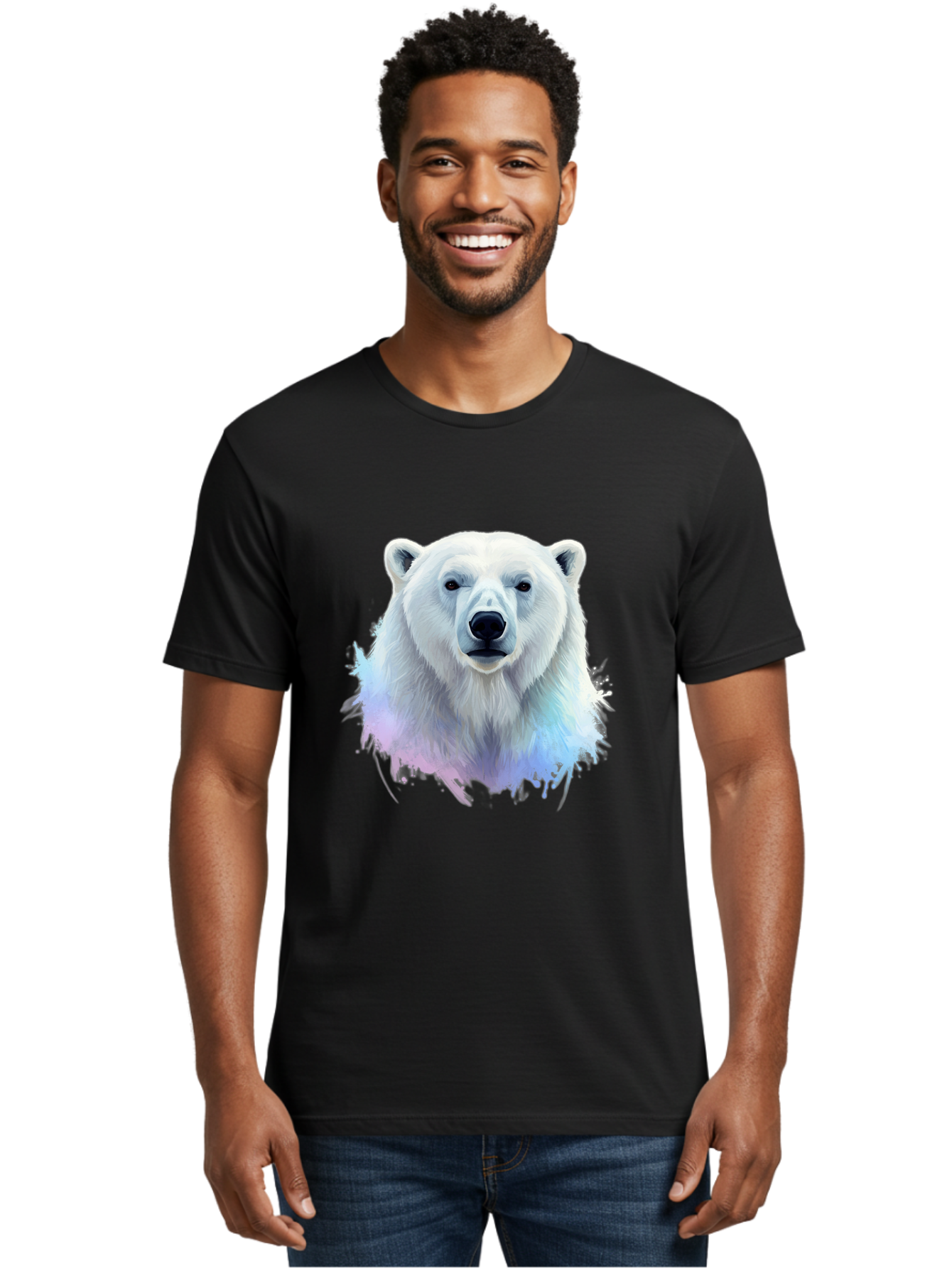 Polar-Bear-15 Men'S Graphic Tee, 100% Cotton, Comfortable Casual Summer Wear, Machine Washable, Vintage Camera, Old Camera, Antique Camera, Black Camera, Classic Photography, Photography Equipment, Nostalgic Device, Film Camera, Camera Art Baf368