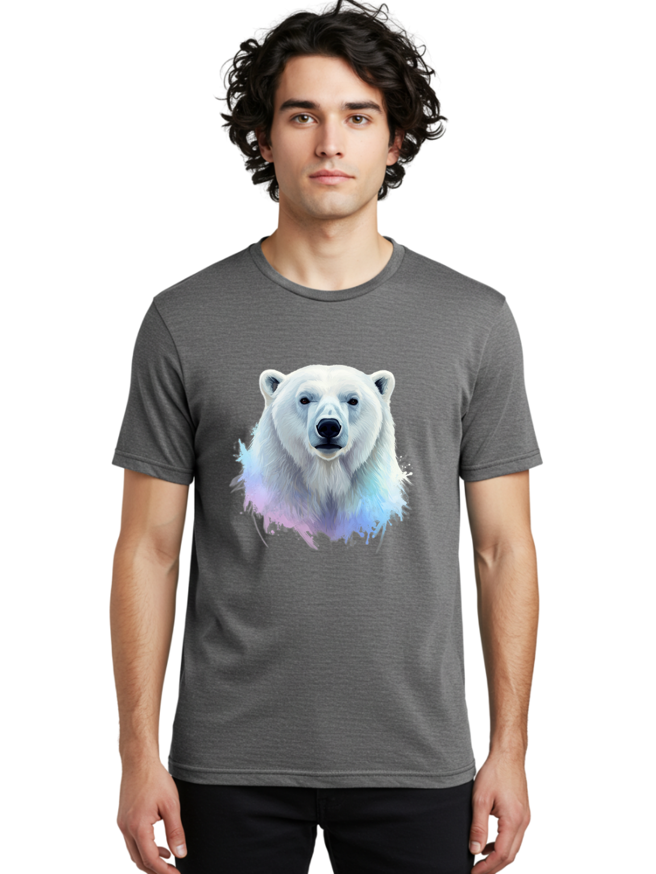 Polar-Bear-15 Men'S Graphic Tee, 100% Cotton, Comfortable Casual Summer Wear, Machine Washable, Vintage Camera, Old Camera, Antique Camera, Black Camera, Classic Photography, Photography Equipment, Nostalgic Device, Film Camera, Camera Art Baf368