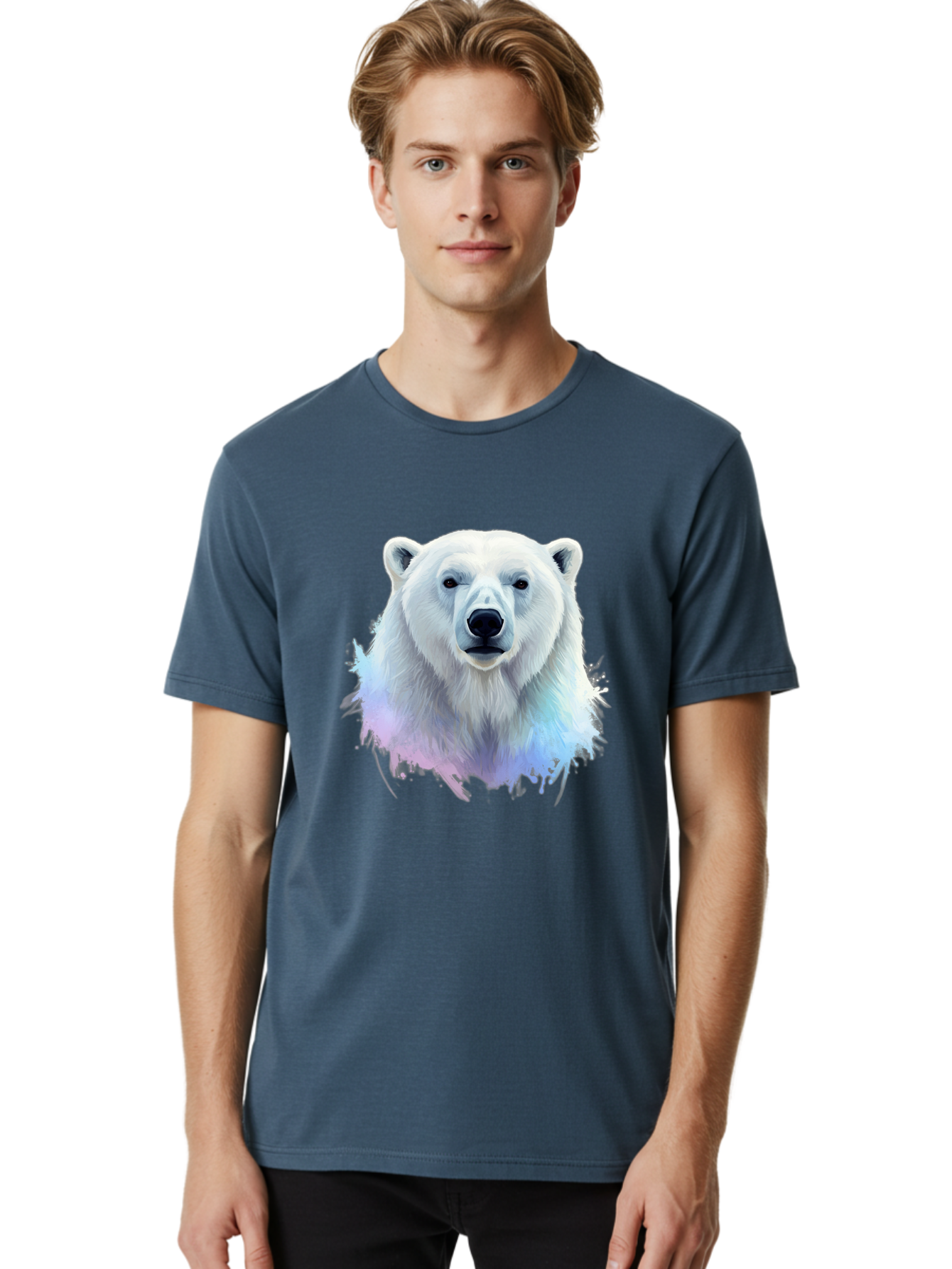 Polar-Bear-15 Men'S Graphic Tee, 100% Cotton, Comfortable Casual Summer Wear, Machine Washable, Vintage Camera, Old Camera, Antique Camera, Black Camera, Classic Photography, Photography Equipment, Nostalgic Device, Film Camera, Camera Art Baf368