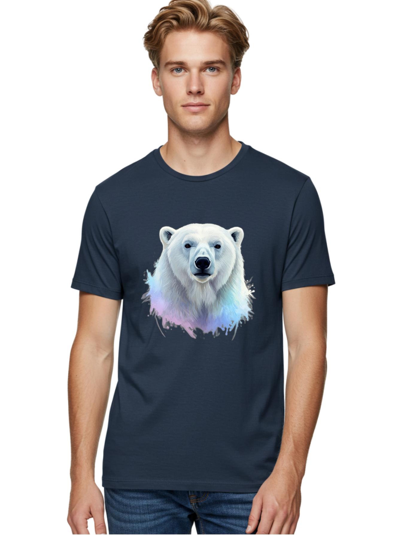 Polar-Bear-15 Men'S Graphic Tee, 100% Cotton, Comfortable Casual Summer Wear, Machine Washable, Vintage Camera, Old Camera, Antique Camera, Black Camera, Classic Photography, Photography Equipment, Nostalgic Device, Film Camera, Camera Art Baf368