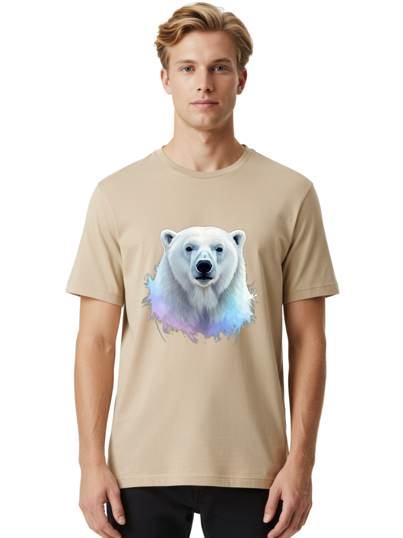Polar-Bear-15 Men'S Graphic Tee, 100% Cotton, Comfortable Casual Summer Wear, Machine Washable, Vintage Camera, Old Camera, Antique Camera, Black Camera, Classic Photography, Photography Equipment, Nostalgic Device, Film Camera, Camera Art Baf368