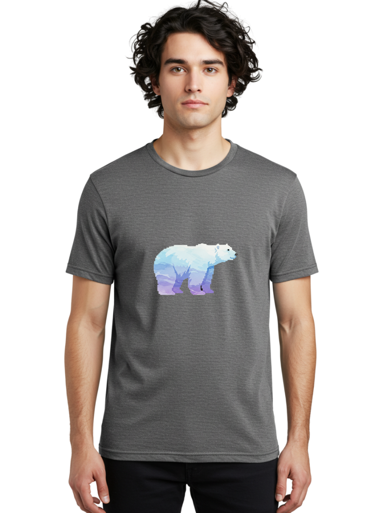 Polar-Bear-16 Men'S Graphic Tee, 100% Cotton, Comfortable Casual Summer Wear, Machine Washable, Vintage Camera, Old Camera, Antique Camera, Black Camera, Classic Photography, Photography Equipment, Nostalgic Device, Film Camera, Camera Art Baf369