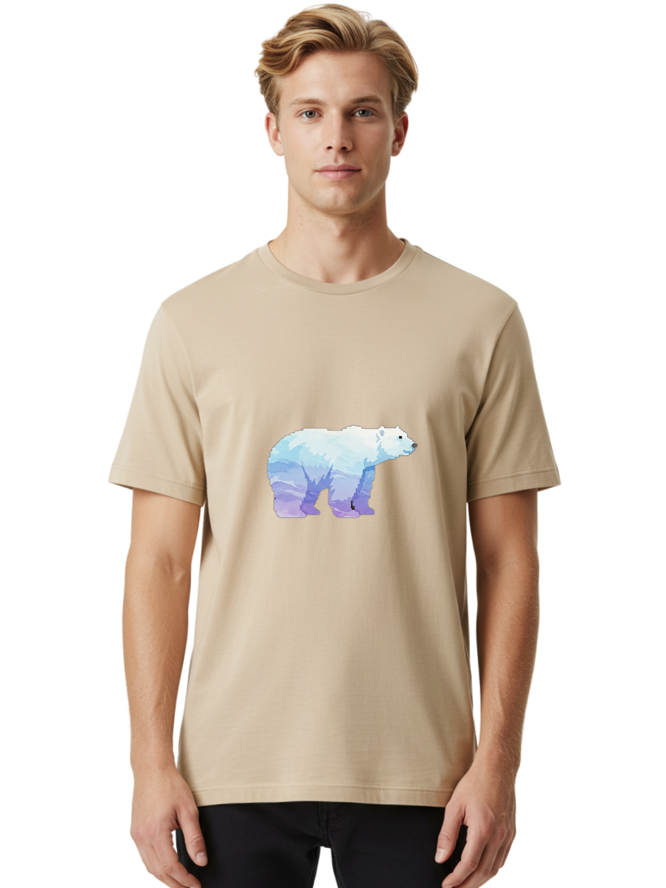 Polar-Bear-16 Men'S Graphic Tee, 100% Cotton, Comfortable Casual Summer Wear, Machine Washable, Vintage Camera, Old Camera, Antique Camera, Black Camera, Classic Photography, Photography Equipment, Nostalgic Device, Film Camera, Camera Art Baf369