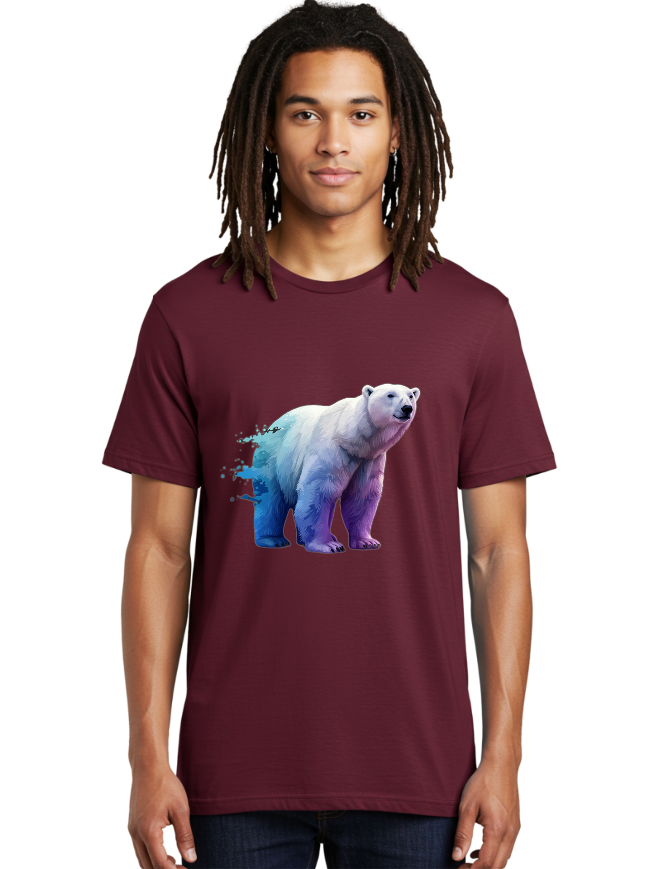 Polar-Bear-17 Men'S Graphic Tee, 100% Cotton, Comfortable Casual Summer Wear, Machine Washable, Vintage Camera, Old Camera, Antique Camera, Black Camera, Classic Photography, Photography Equipment, Nostalgic Device, Film Camera, Camera Art Baf370