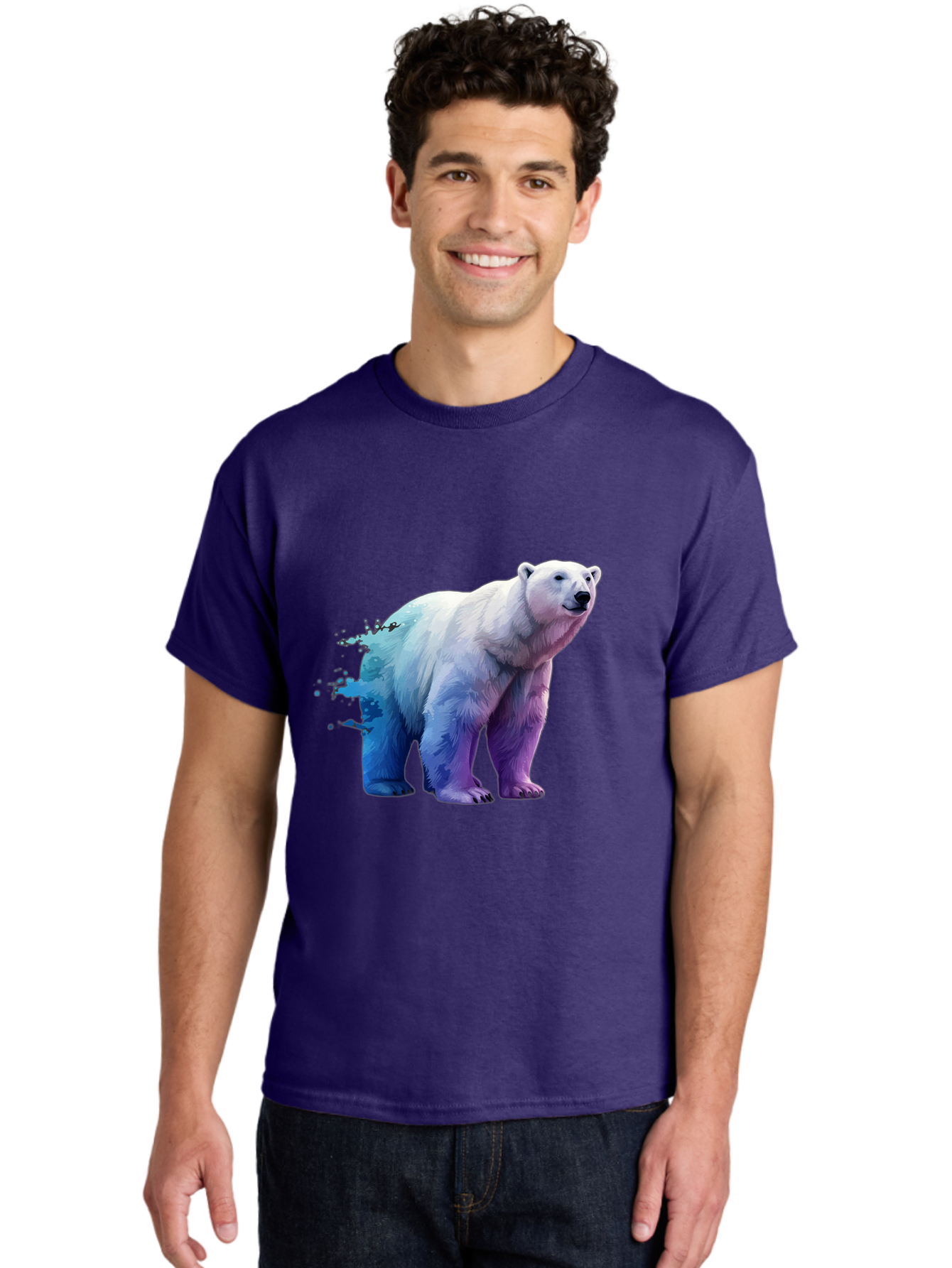 Polar-Bear-17 Men'S Graphic Tee, 100% Cotton, Comfortable Casual Summer Wear, Machine Washable, Vintage Camera, Old Camera, Antique Camera, Black Camera, Classic Photography, Photography Equipment, Nostalgic Device, Film Camera, Camera Art Baf370