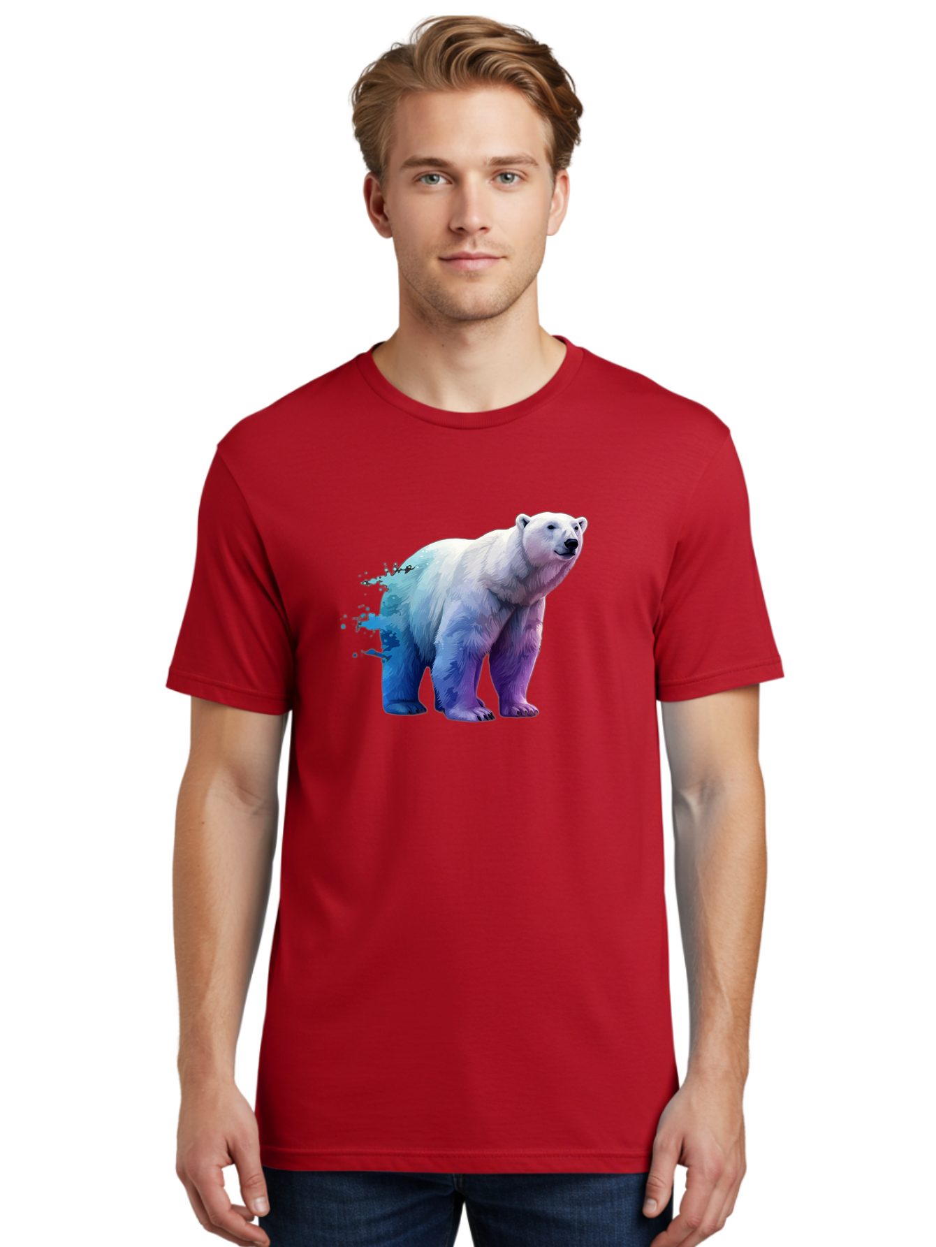 Polar-Bear-17 Men'S Graphic Tee, 100% Cotton, Comfortable Casual Summer Wear, Machine Washable, Vintage Camera, Old Camera, Antique Camera, Black Camera, Classic Photography, Photography Equipment, Nostalgic Device, Film Camera, Camera Art Baf370