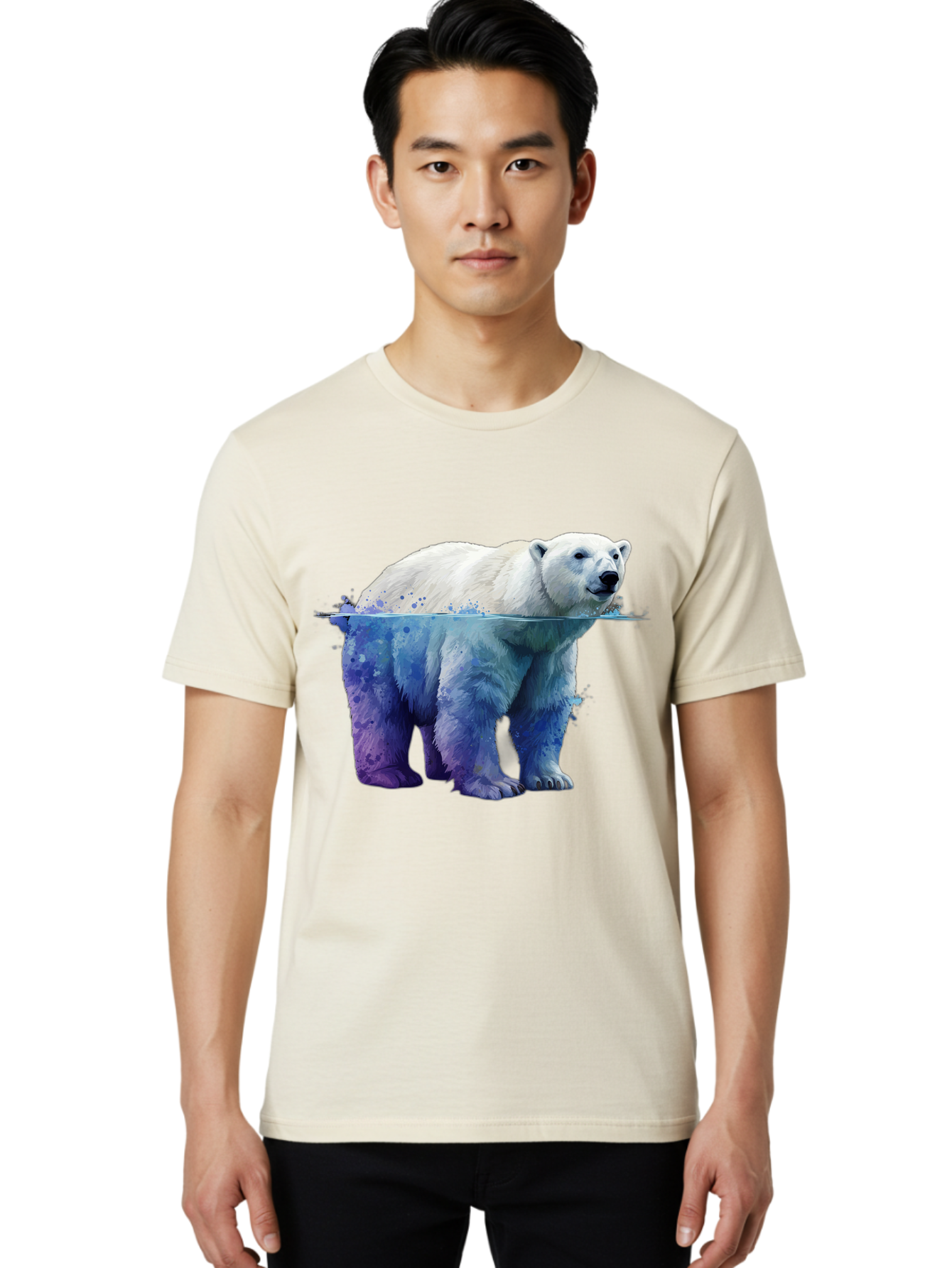 Polar-Bear-18 Men'S Graphic Tee, 100% Cotton, Comfortable Casual Summer Wear, Machine Washable, Vintage Camera, Old Camera, Antique Camera, Black Camera, Classic Photography, Photography Equipment, Nostalgic Device, Film Camera, Camera Art Baf371