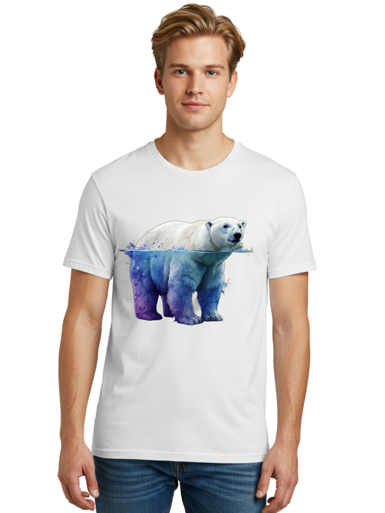 Polar-Bear-18 Men'S Graphic Tee, 100% Cotton, Comfortable Casual Summer Wear, Machine Washable, Vintage Camera, Old Camera, Antique Camera, Black Camera, Classic Photography, Photography Equipment, Nostalgic Device, Film Camera, Camera Art Baf371