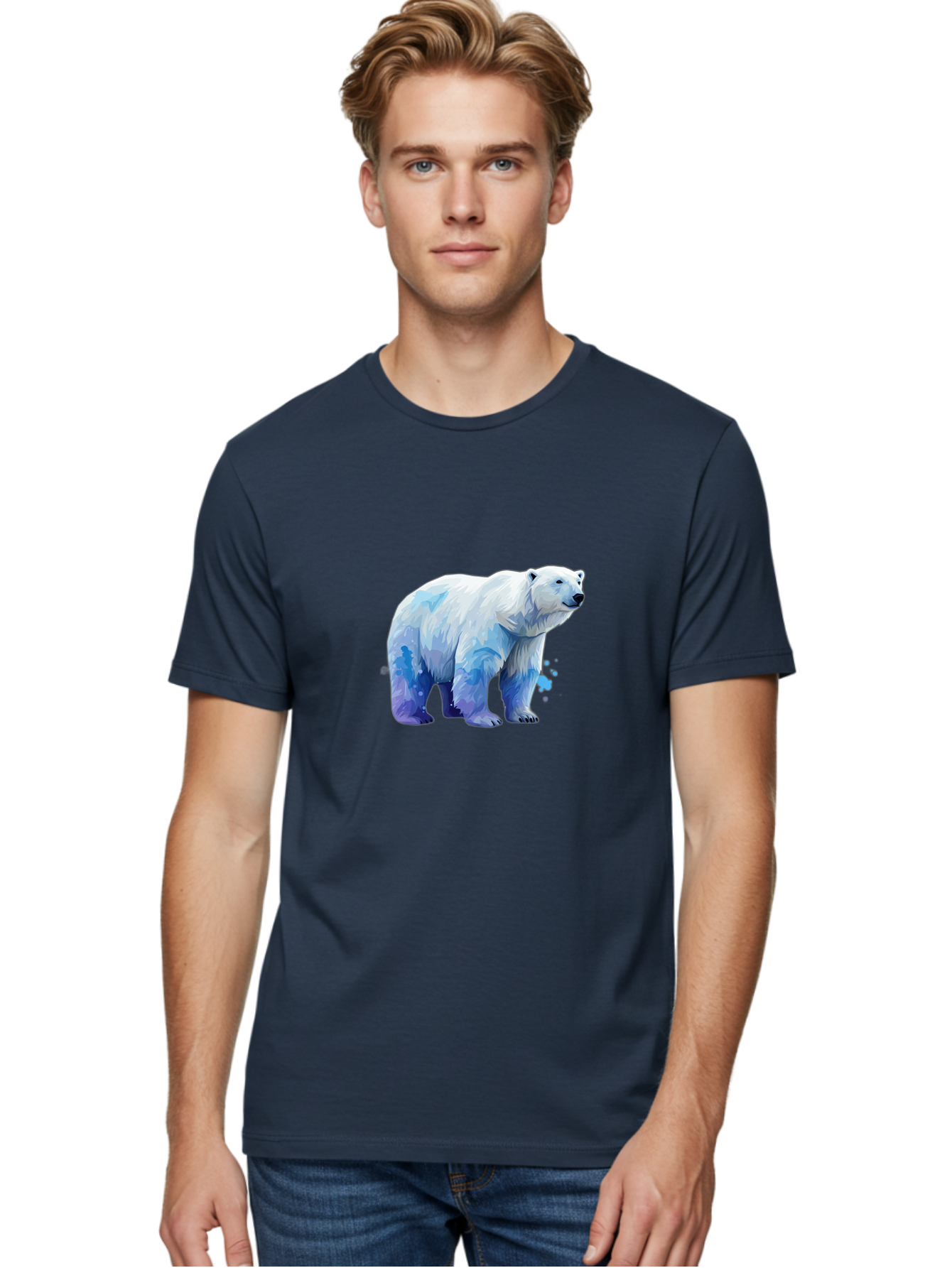 Polar-Bear-19 Men'S Graphic Tee, 100% Cotton, Comfortable Casual Summer Wear, Machine Washable, Vintage Camera, Old Camera, Antique Camera, Black Camera, Classic Photography, Photography Equipment, Nostalgic Device, Film Camera, Camera Art Baf372