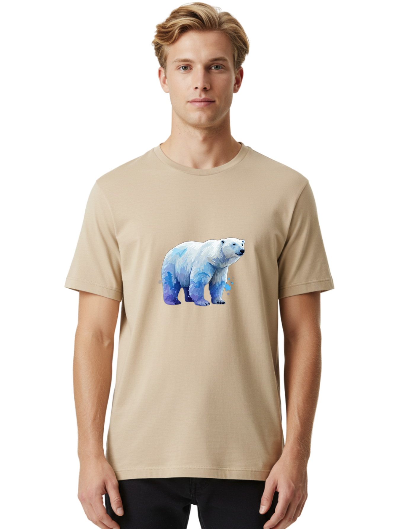 Polar-Bear-19 Men'S Graphic Tee, 100% Cotton, Comfortable Casual Summer Wear, Machine Washable, Vintage Camera, Old Camera, Antique Camera, Black Camera, Classic Photography, Photography Equipment, Nostalgic Device, Film Camera, Camera Art Baf372