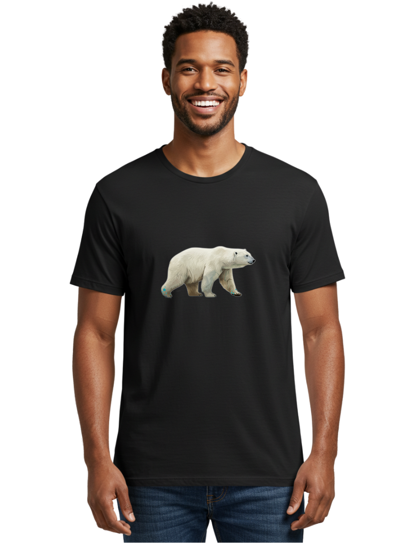 Polar-Bear-20 Men'S Graphic Tee, 100% Cotton, Comfortable Casual Summer Wear, Machine Washable, Vintage Camera, Old Camera, Antique Camera, Black Camera, Classic Photography, Photography Equipment, Nostalgic Device, Film Camera, Camera Art Baf374