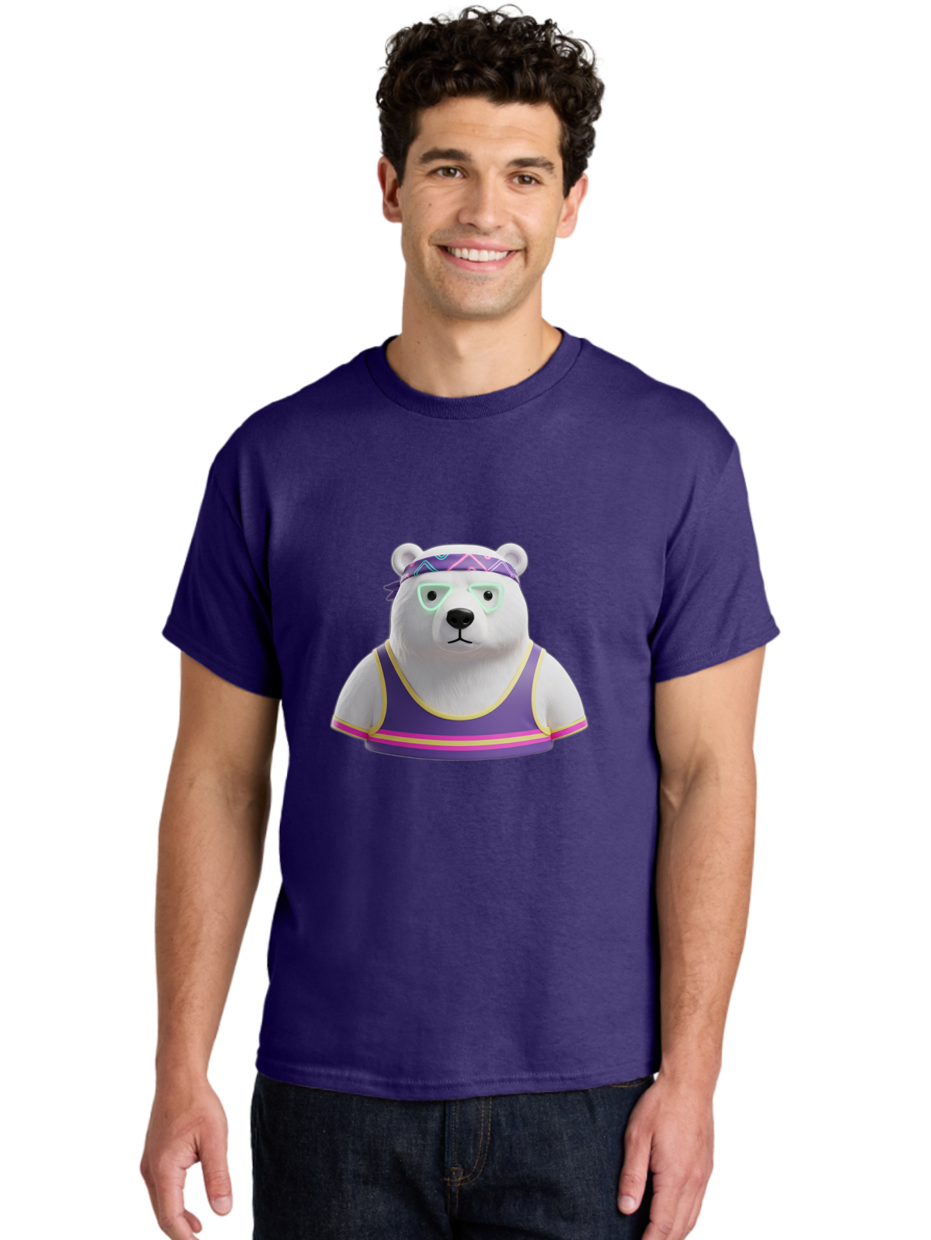 Polar-Bear-3 Men'S Graphic Tee, 100% Cotton, Comfortable Casual Summer Wear, Machine Washable, Vintage Camera, Old Camera, Antique Camera, Black Camera, Classic Photography, Photography Equipment, Nostalgic Device, Film Camera, Camera Art Baf375