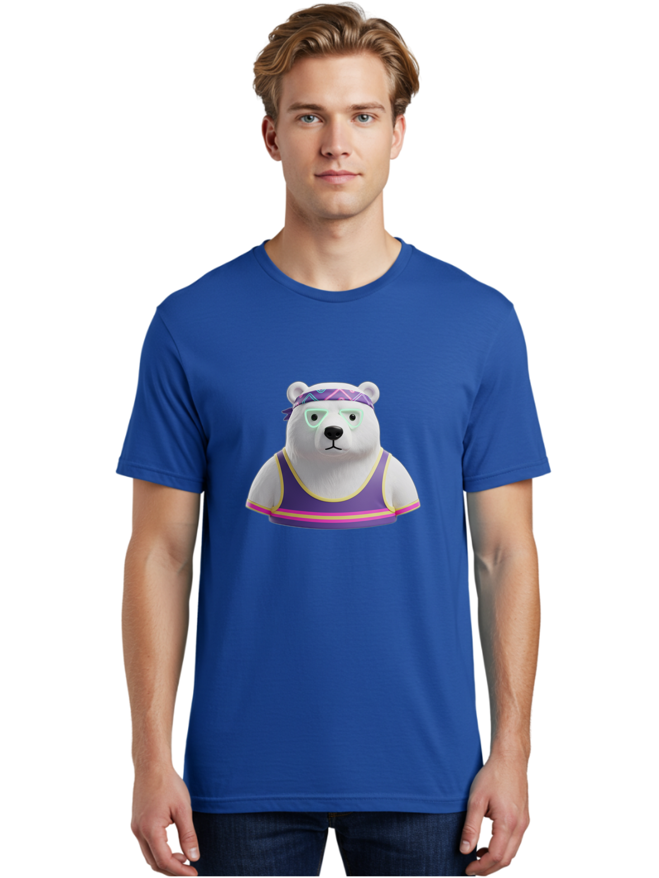 Polar-Bear-3 Men'S Graphic Tee, 100% Cotton, Comfortable Casual Summer Wear, Machine Washable, Vintage Camera, Old Camera, Antique Camera, Black Camera, Classic Photography, Photography Equipment, Nostalgic Device, Film Camera, Camera Art Baf375