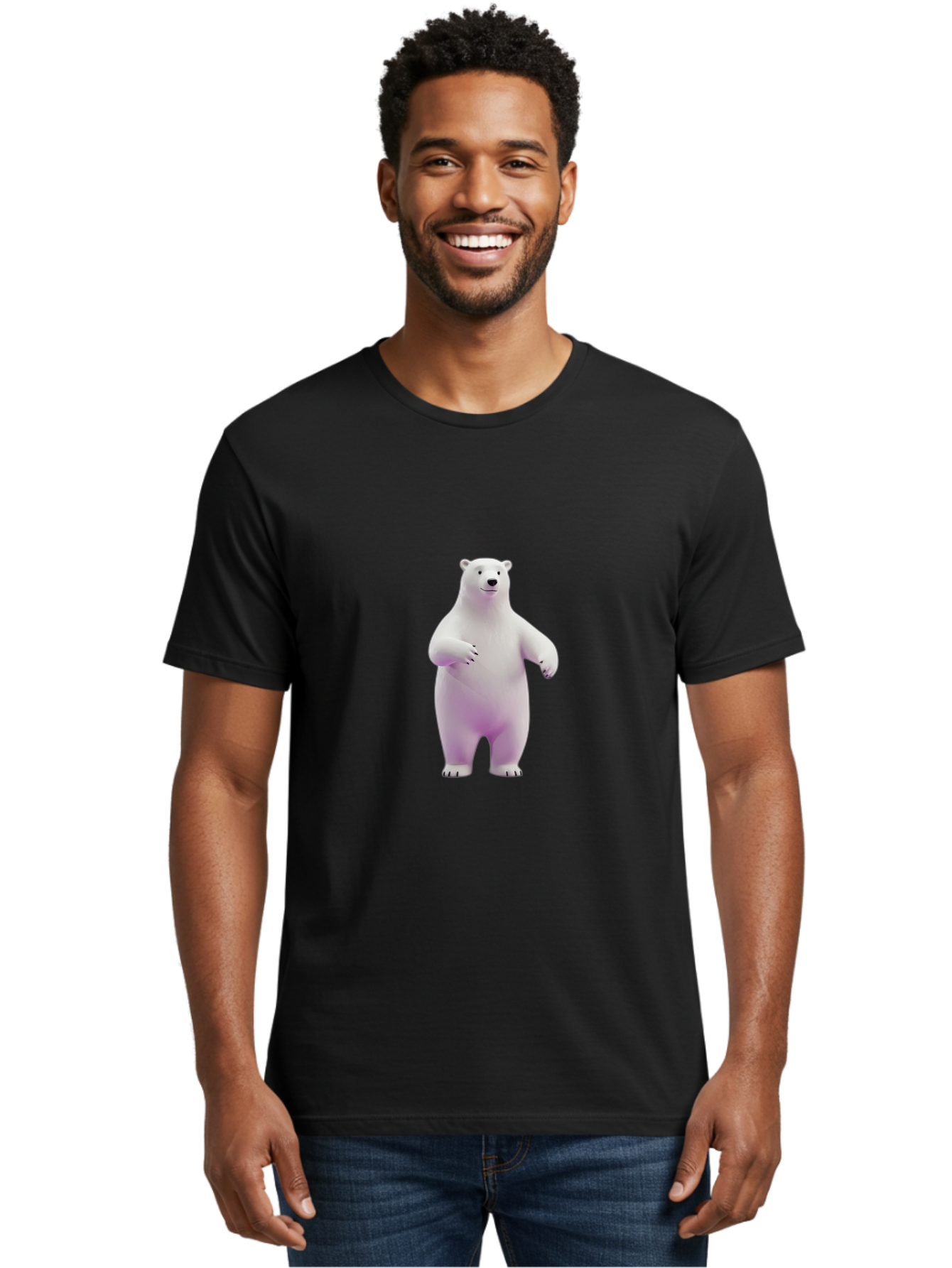 Polar-Bear-5 Men'S Graphic Tee, 100% Cotton, Comfortable Casual Summer Wear, Machine Washable, Vintage Camera, Old Camera, Antique Camera, Black Camera, Classic Photography, Photography Equipment, Nostalgic Device, Film Camera, Camera Art Baf377
