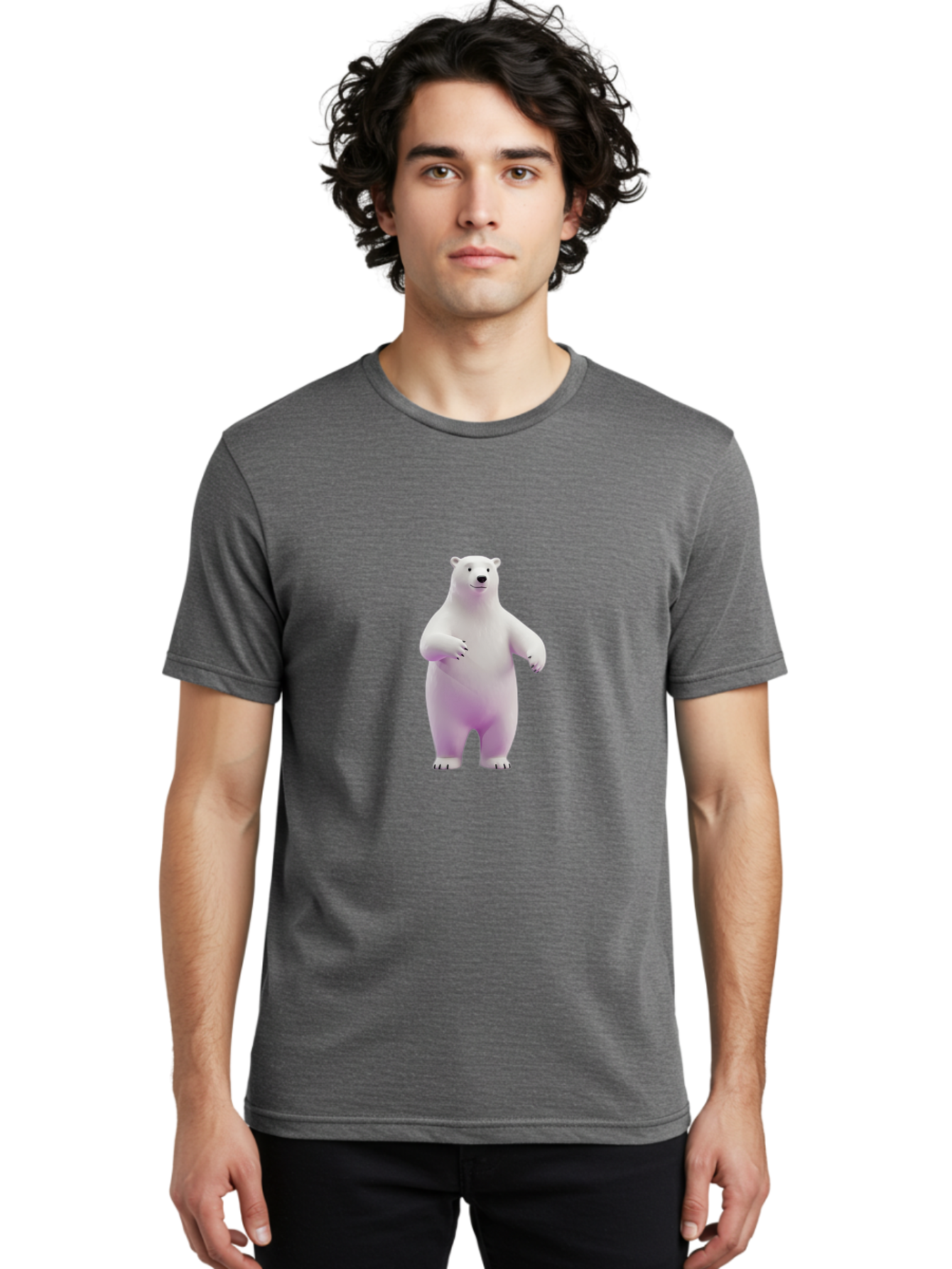 Polar-Bear-5 Men'S Graphic Tee, 100% Cotton, Comfortable Casual Summer Wear, Machine Washable, Vintage Camera, Old Camera, Antique Camera, Black Camera, Classic Photography, Photography Equipment, Nostalgic Device, Film Camera, Camera Art Baf377