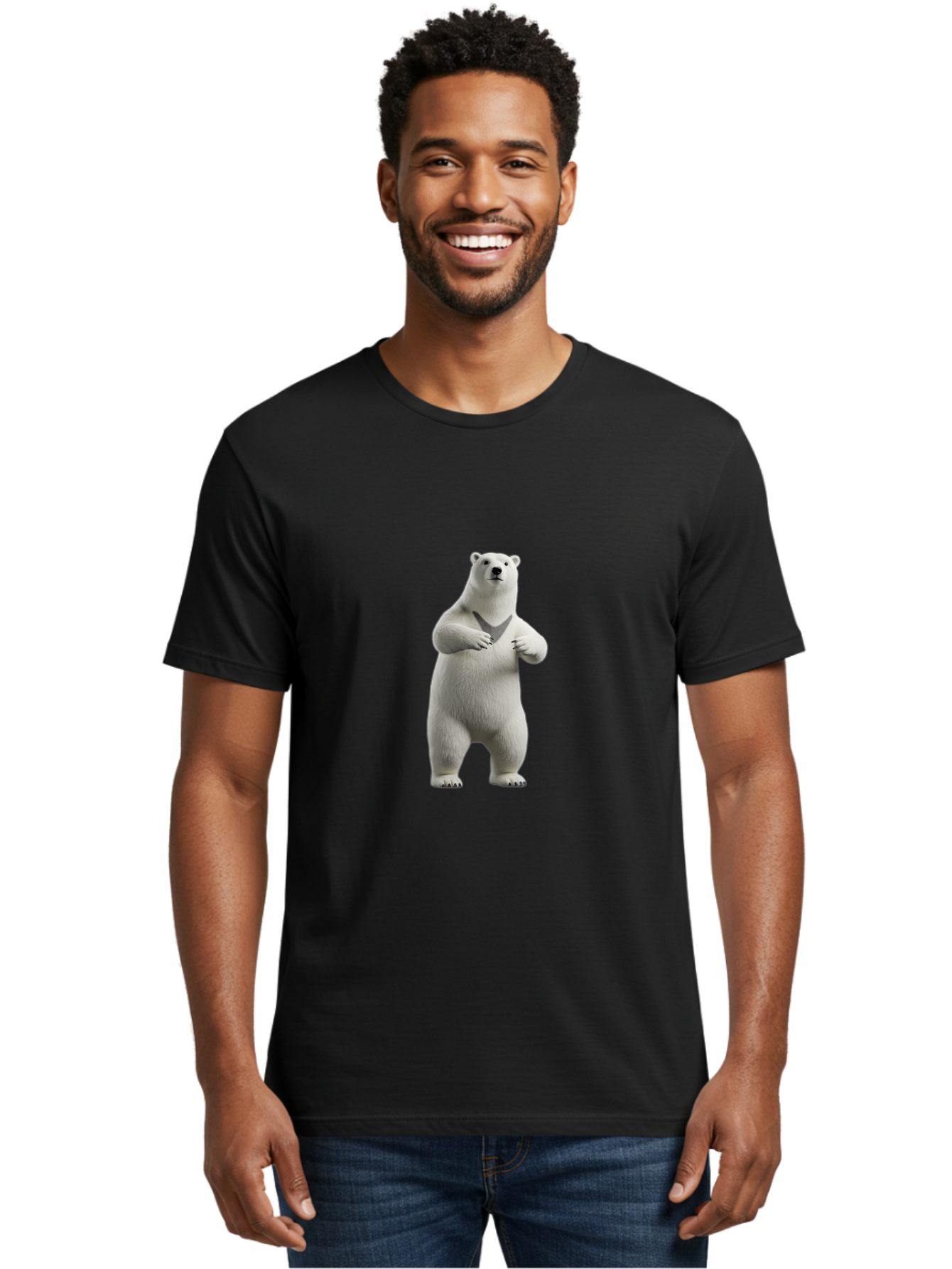 Polar-Bear-6 Men'S Graphic Tee, 100% Cotton, Comfortable Casual Summer Wear, Machine Washable, Vintage Camera, Old Camera, Antique Camera, Black Camera, Classic Photography, Photography Equipment, Nostalgic Device, Film Camera, Camera Art Baf378