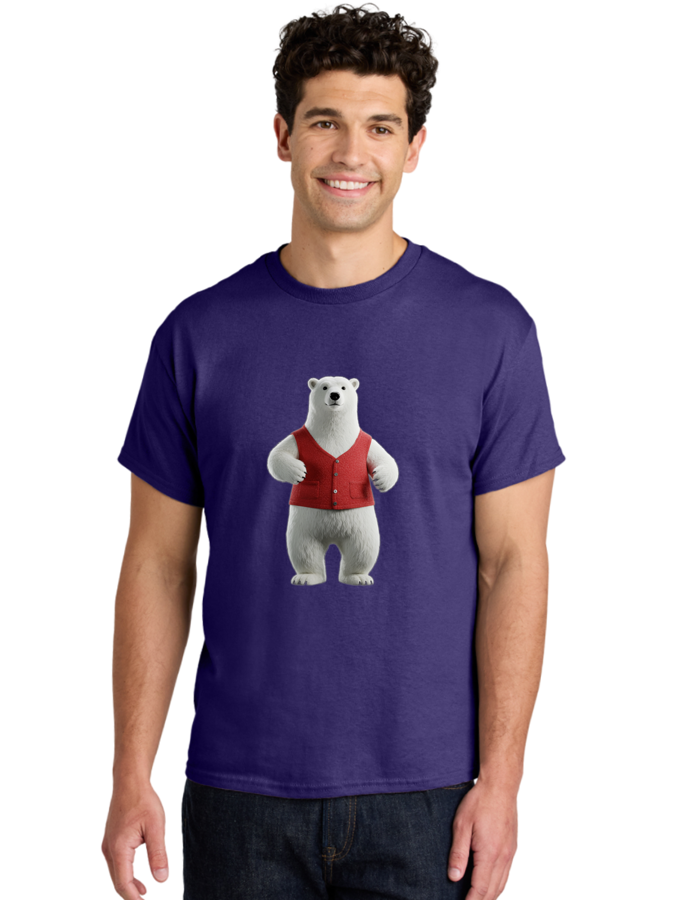 Polar-Bear-7 Men'S Graphic Tee, 100% Cotton, Comfortable Casual Summer Wear, Machine Washable, Vintage Camera, Old Camera, Antique Camera, Black Camera, Classic Photography, Photography Equipment, Nostalgic Device, Film Camera, Camera Art Baf379