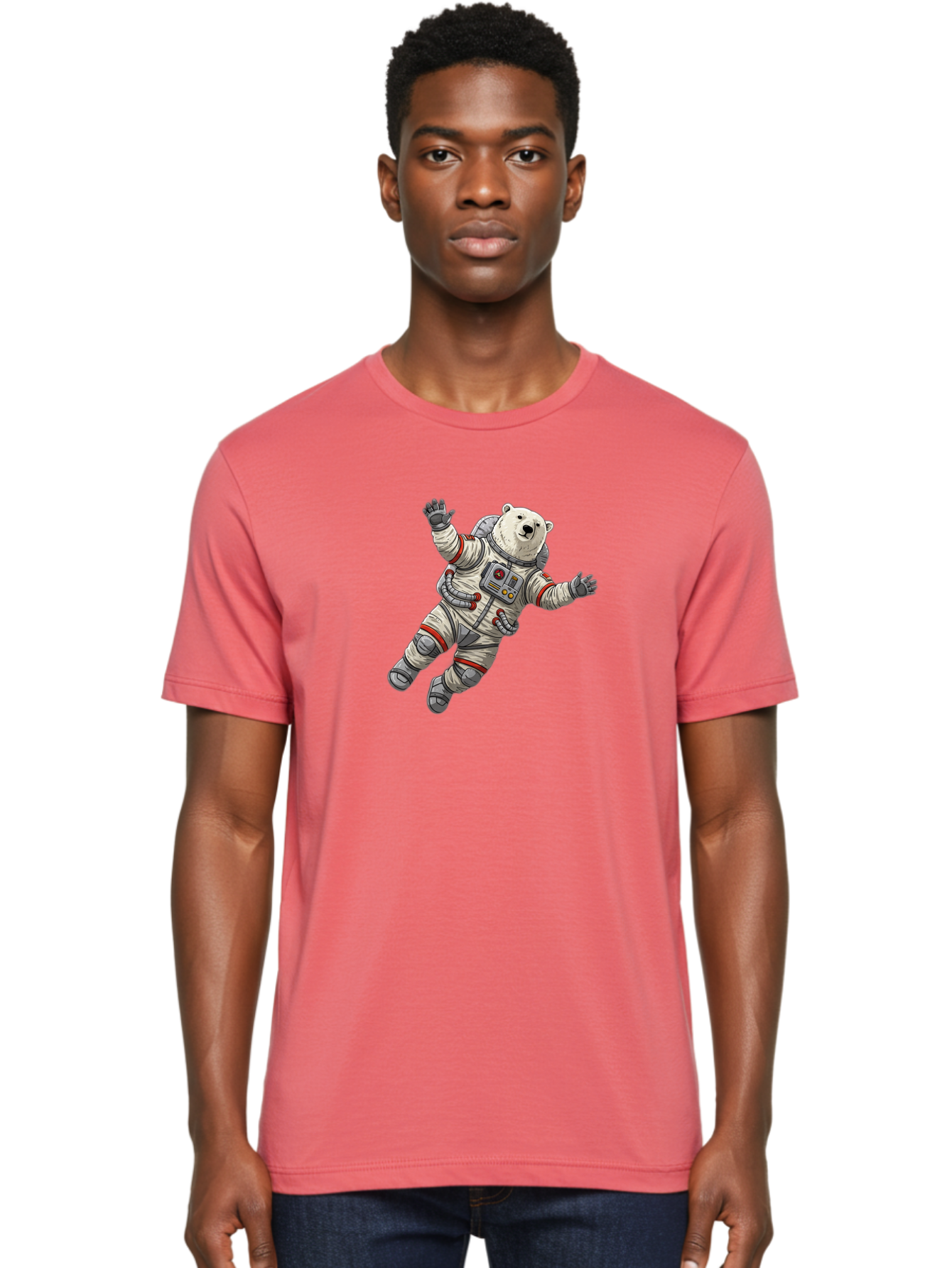 Polar-Bear-Astronaut-3 Men'S Graphic Tee, 100% Cotton, Comfortable Casual Summer Wear, Machine Washable, Vintage Camera, Old Camera, Antique Camera, Black Camera, Classic Photography, Photography Equipment, Nostalgic Device, Film Camera, Baf384