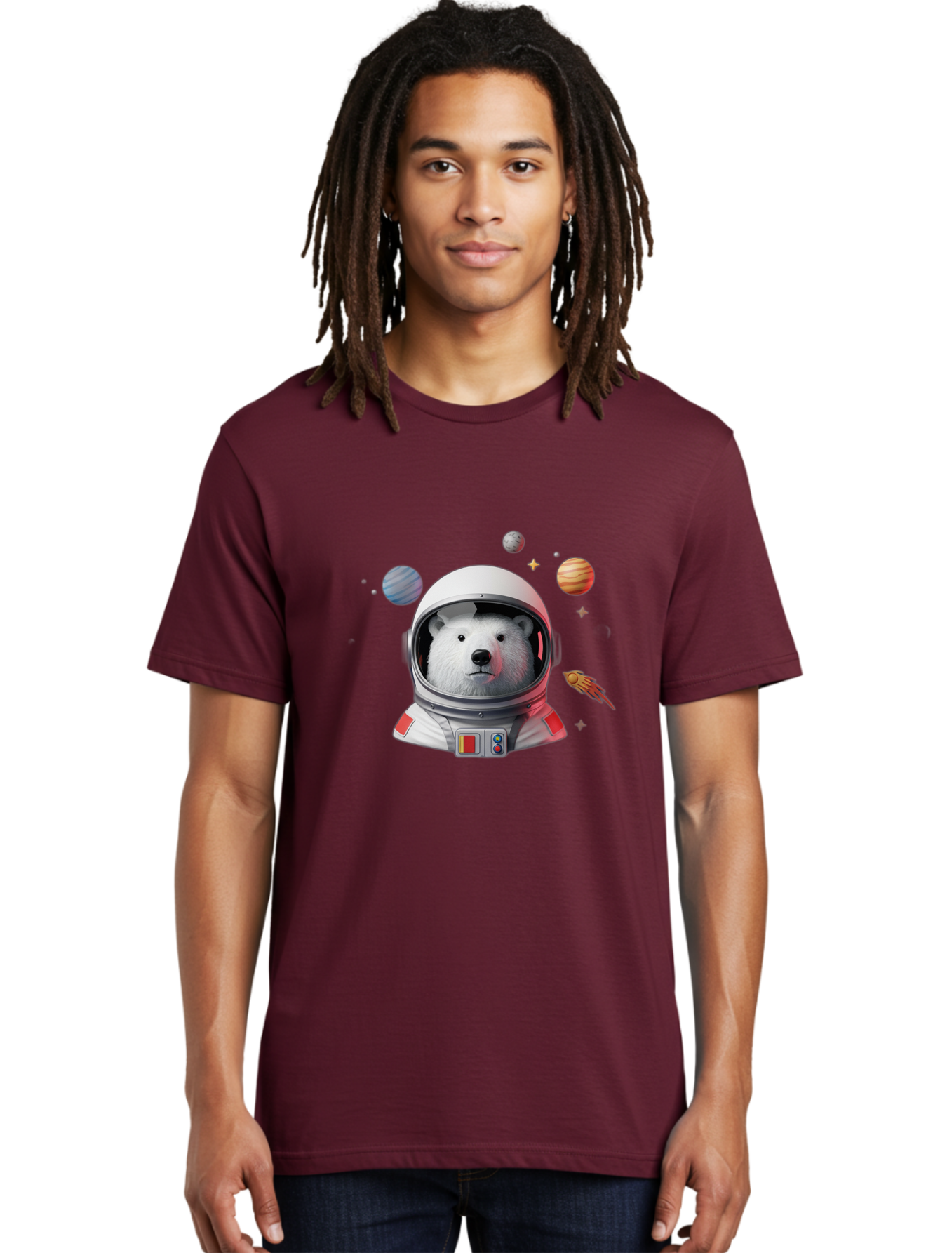 Polar-Bear-Astronaut-4 Men'S Graphic Tee, 100% Cotton, Comfortable Casual Summer Wear, Machine Washable, Vintage Camera, Old Camera, Antique Camera, Black Camera, Classic Photography, Photography Equipment, Nostalgic Device, Film Camera, Baf385