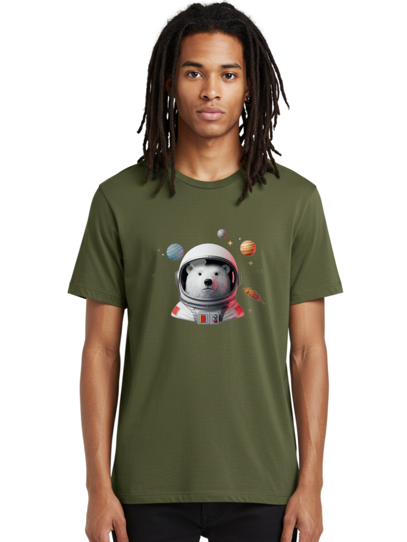 Polar-Bear-Astronaut-4 Men'S Graphic Tee, 100% Cotton, Comfortable Casual Summer Wear, Machine Washable, Vintage Camera, Old Camera, Antique Camera, Black Camera, Classic Photography, Photography Equipment, Nostalgic Device, Film Camera, Baf385