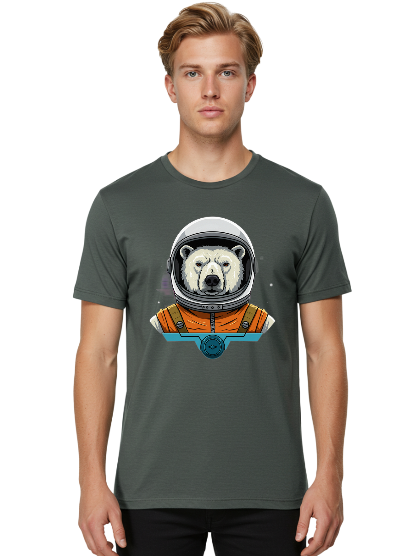 Polar-Bear-Astronaut-6 Men'S Graphic Tee, 100% Cotton, Comfortable Casual Summer Wear, Machine Washable, Vintage Camera, Old Camera, Antique Camera, Black Camera, Classic Photography, Photography Equipment, Nostalgic Device, Film Camera, Baf387
