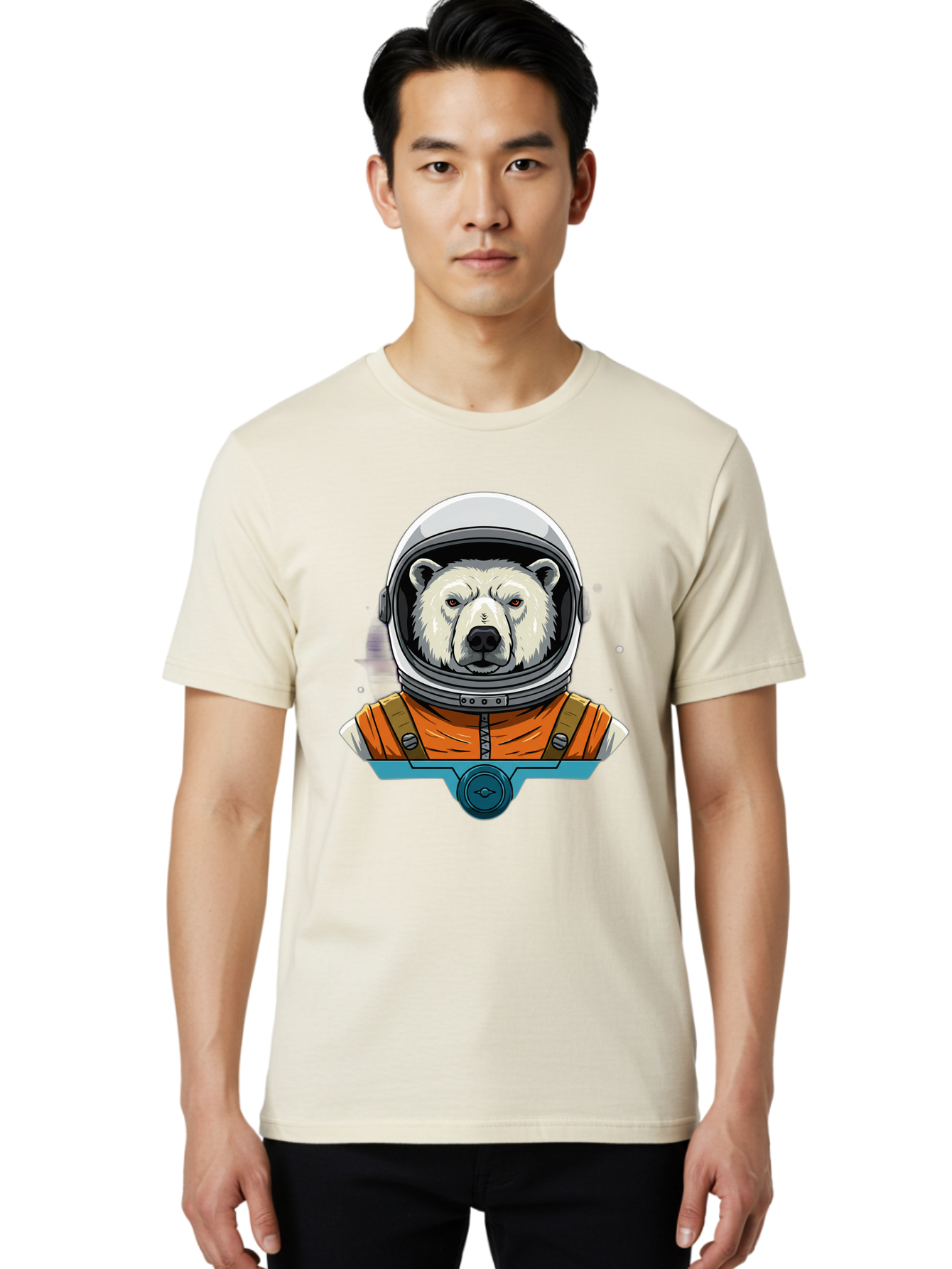 Polar-Bear-Astronaut-6 Men'S Graphic Tee, 100% Cotton, Comfortable Casual Summer Wear, Machine Washable, Vintage Camera, Old Camera, Antique Camera, Black Camera, Classic Photography, Photography Equipment, Nostalgic Device, Film Camera, Baf387