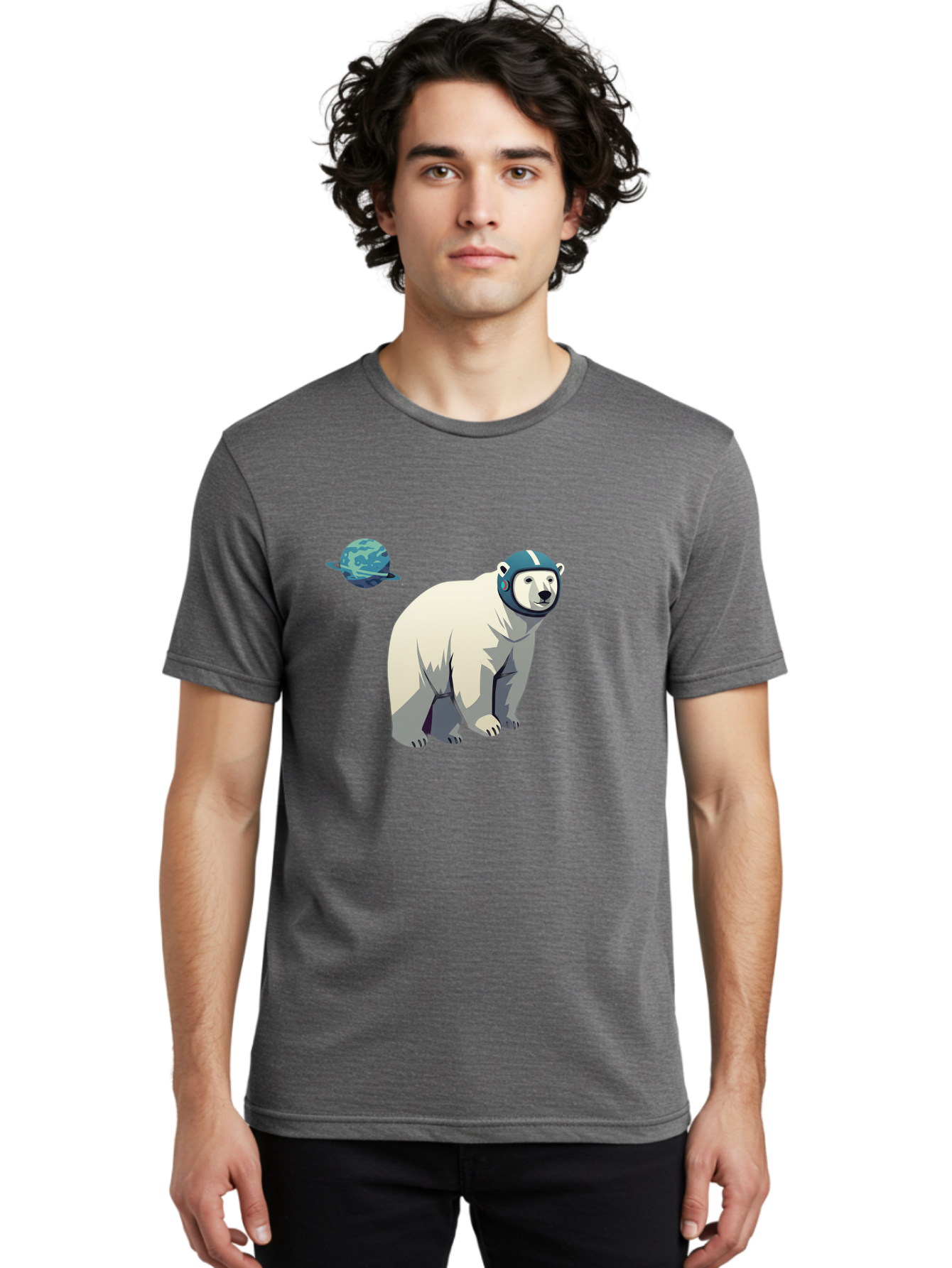 Polar-Bear-Astronaut-7 Men'S Graphic Tee, 100% Cotton, Comfortable Casual Summer Wear, Machine Washable, Vintage Camera, Old Camera, Antique Camera, Black Camera, Classic Photography, Photography Equipment, Nostalgic Device, Film Camera, Baf388