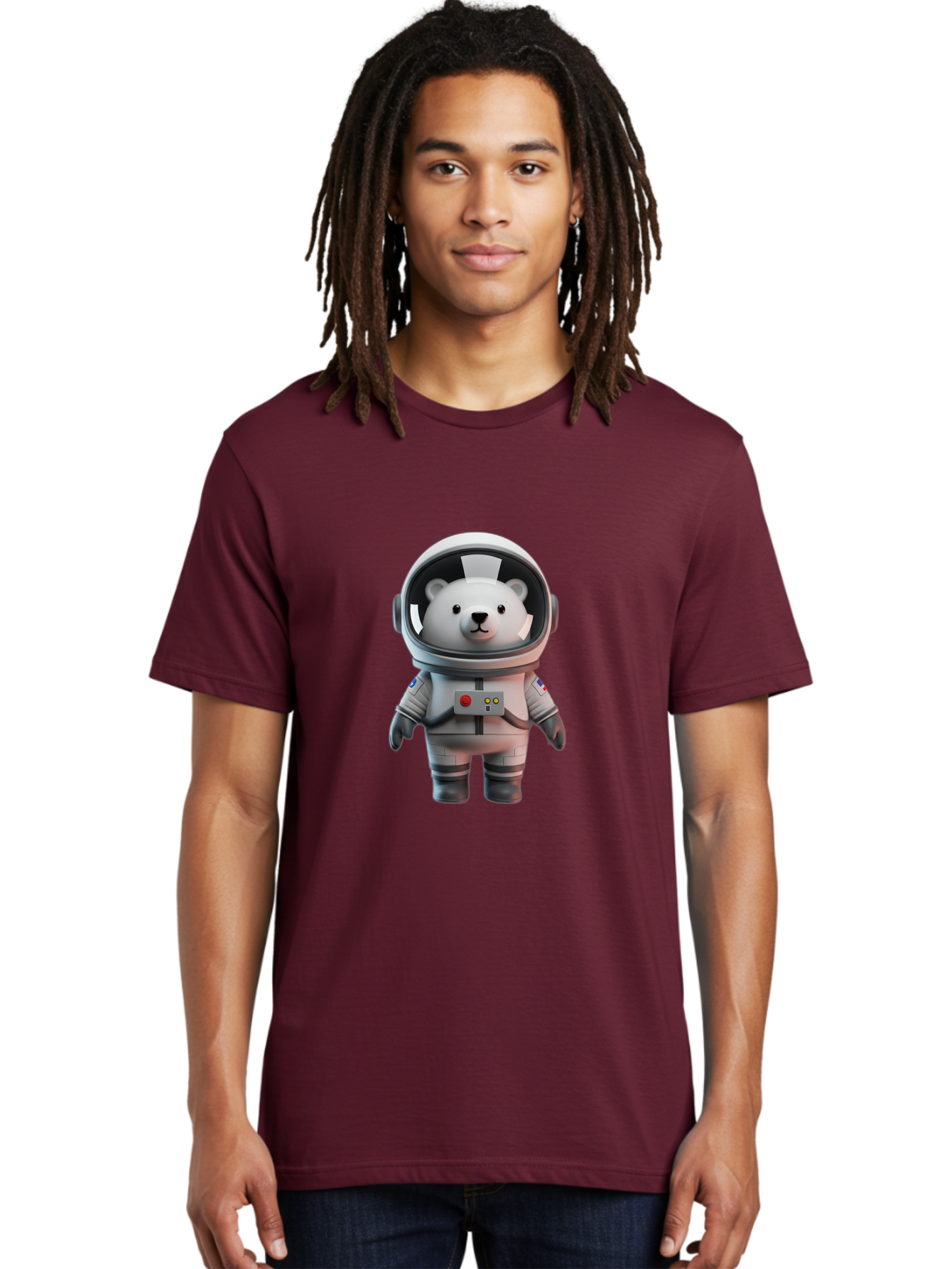 Polar-Bear-Astronaut Men'S Graphic Tee, 100% Cotton, Comfortable Casual Summer Wear, Machine Washable, Vintage Camera, Old Camera, Antique Camera, Black Camera, Classic Photography, Photography Equipment, Nostalgic Device, Film Camera, Baf389