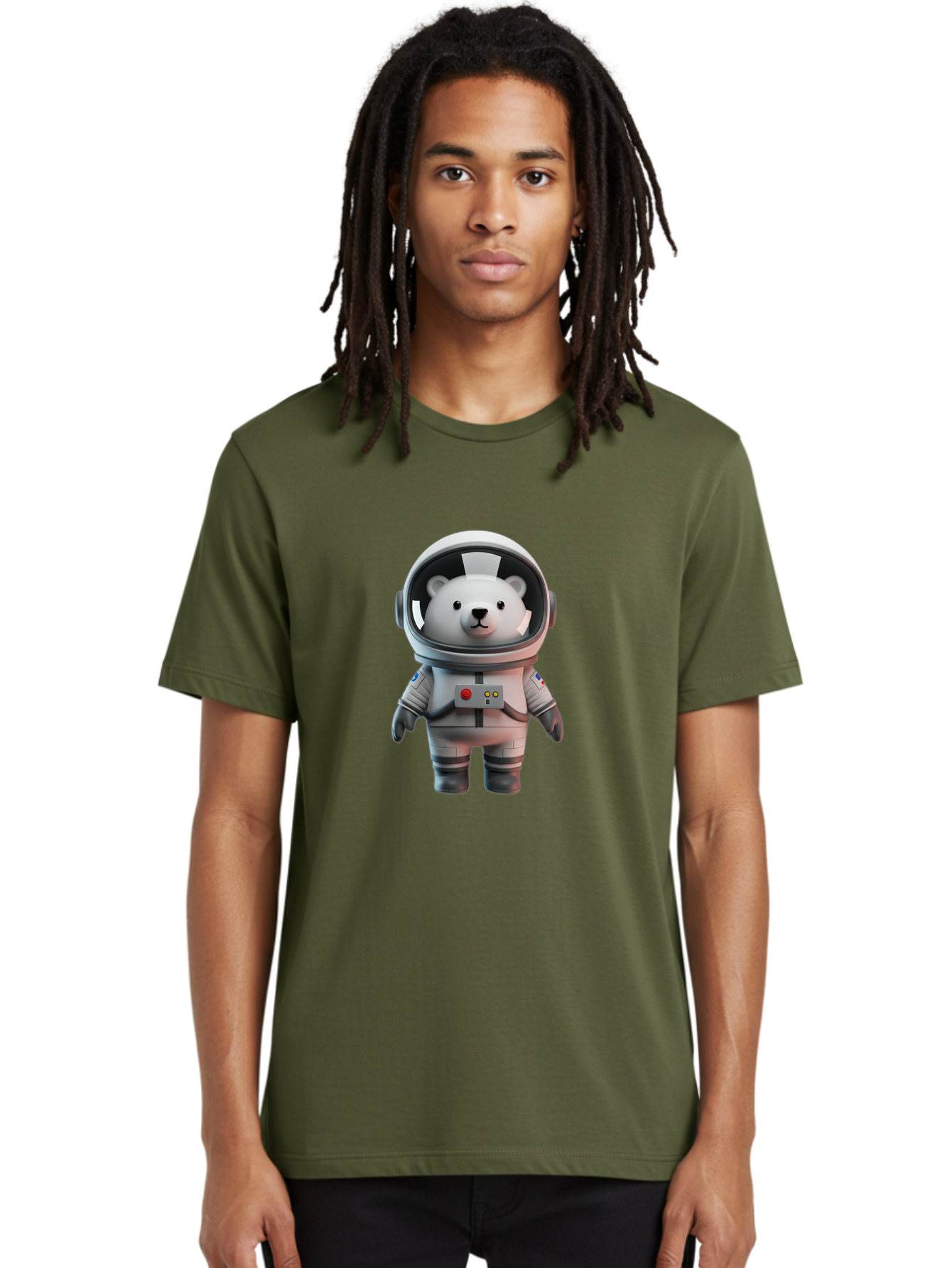 Polar-Bear-Astronaut Men'S Graphic Tee, 100% Cotton, Comfortable Casual Summer Wear, Machine Washable, Vintage Camera, Old Camera, Antique Camera, Black Camera, Classic Photography, Photography Equipment, Nostalgic Device, Film Camera, Baf389