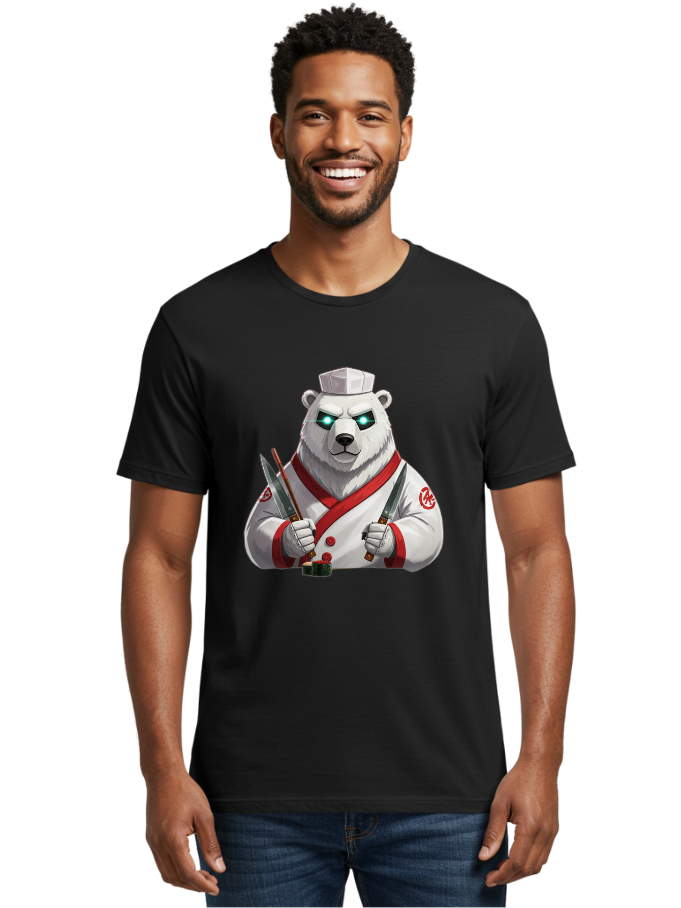 Polar-Bear-Chef-2 Men'S Graphic Tee, 100% Cotton, Comfortable Casual Summer Wear, Machine Washable, Vintage Camera, Old Camera, Antique Camera, Black Camera, Classic Photography, Photography Equipment, Nostalgic Device, Film Camera, Camera Art Baf393