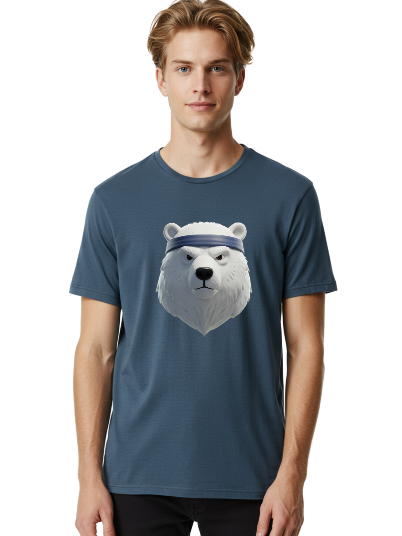 Polar-Bear-Head Men'S Graphic Tee, 100% Cotton, Comfortable Casual Summer Wear, Machine Washable, Vintage Camera, Old Camera, Antique Camera, Black Camera, Classic Photography, Photography Equipment, Nostalgic Device, Film Camera, Camera Art Baf399
