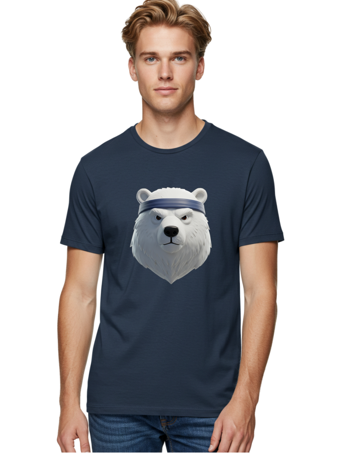 Polar-Bear-Head Men'S Graphic Tee, 100% Cotton, Comfortable Casual Summer Wear, Machine Washable, Vintage Camera, Old Camera, Antique Camera, Black Camera, Classic Photography, Photography Equipment, Nostalgic Device, Film Camera, Camera Art Baf399