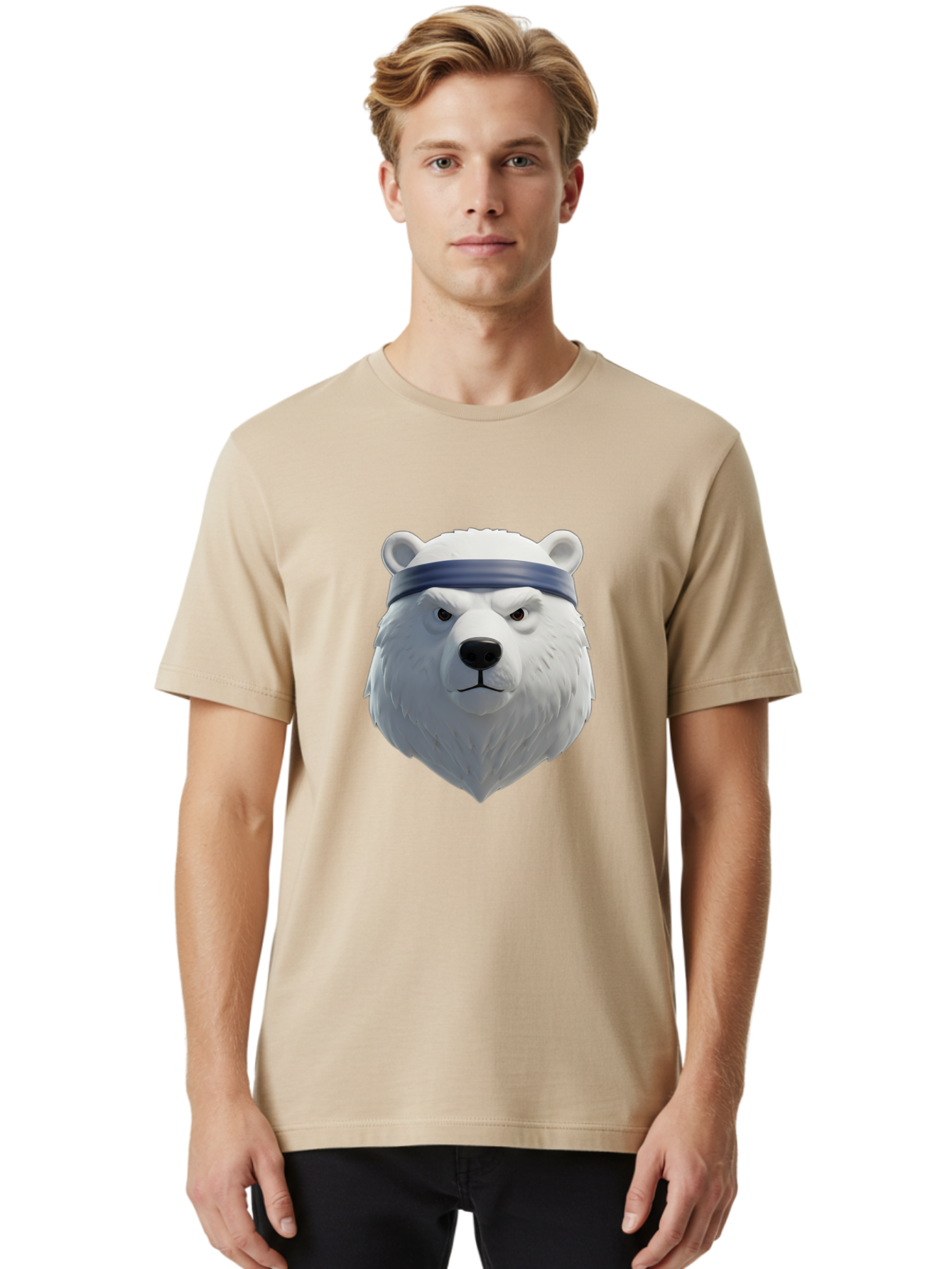 Polar-Bear-Head Men'S Graphic Tee, 100% Cotton, Comfortable Casual Summer Wear, Machine Washable, Vintage Camera, Old Camera, Antique Camera, Black Camera, Classic Photography, Photography Equipment, Nostalgic Device, Film Camera, Camera Art Baf399
