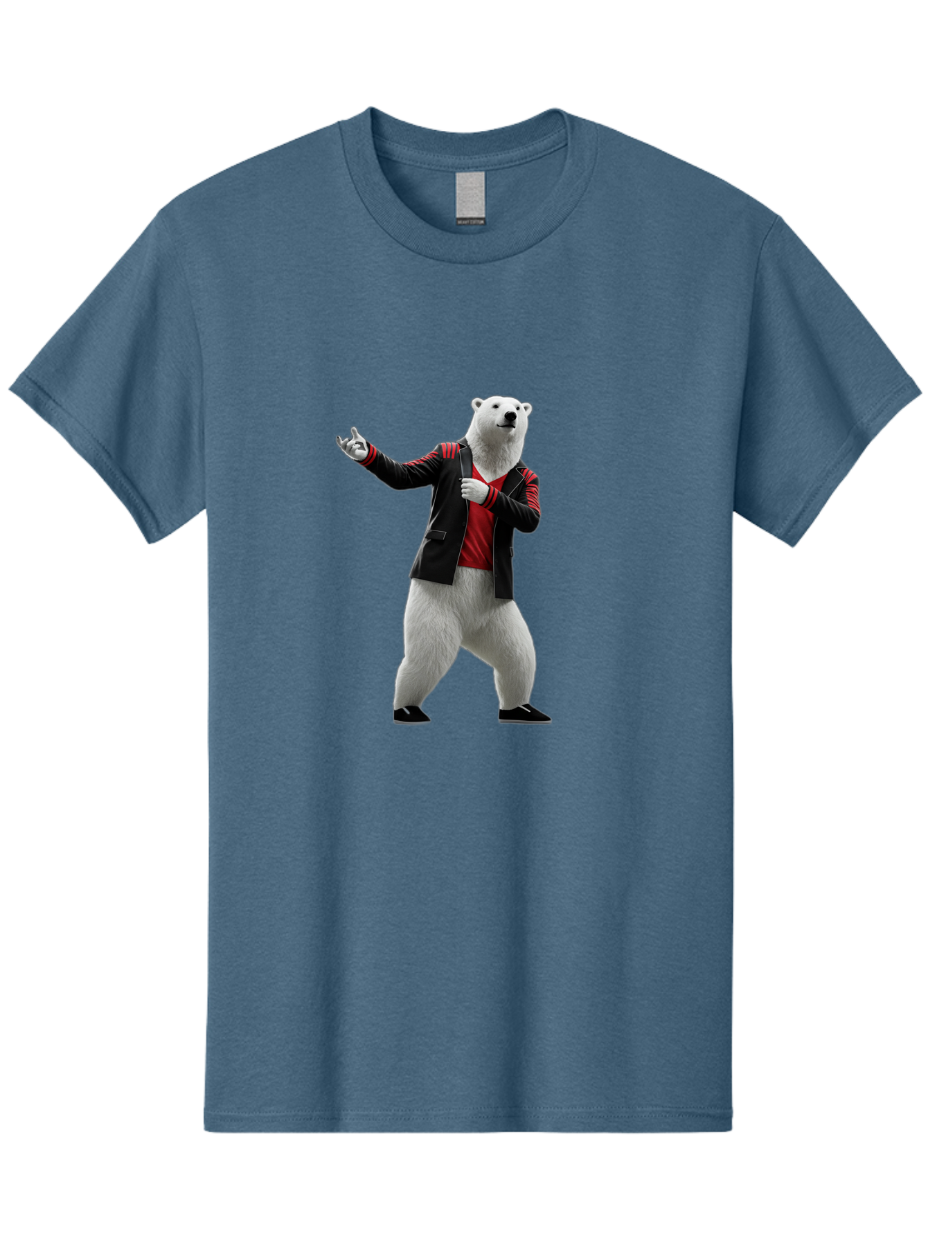 Polar-Bear-In-Jacket Men'S Graphic Tee, 100% Cotton, Comfortable Casual Summer Wear, Machine Washable, Vintage Camera, Old Camera, Antique Camera, Black Camera, Classic Photography, Photography Equipment, Nostalgic Device, Film Camera, Baf400